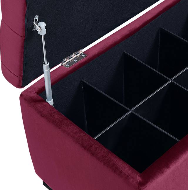 Furtson Red Storage Bench - Thumbnail - Image 4