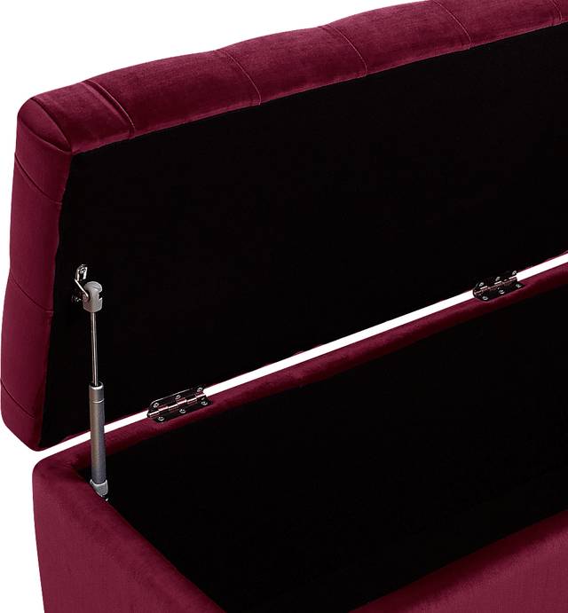 Furtson Red Storage Bench - Thumbnail - Image 5