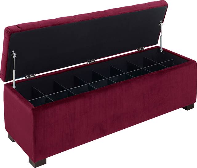 Furtson Red Storage Bench - Thumbnail - Image 6