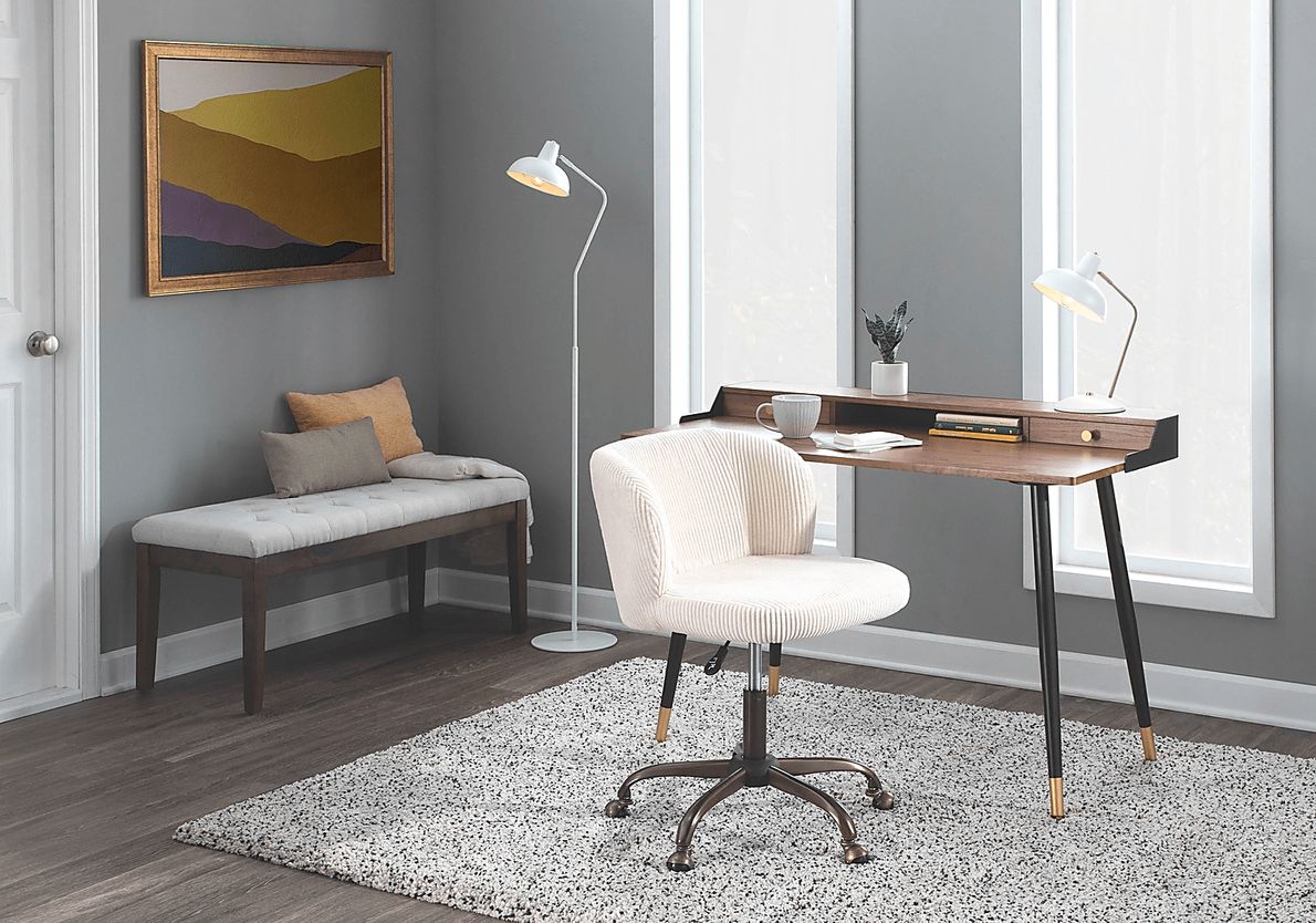 Fussell Cream Desk Chair Rooms To Go