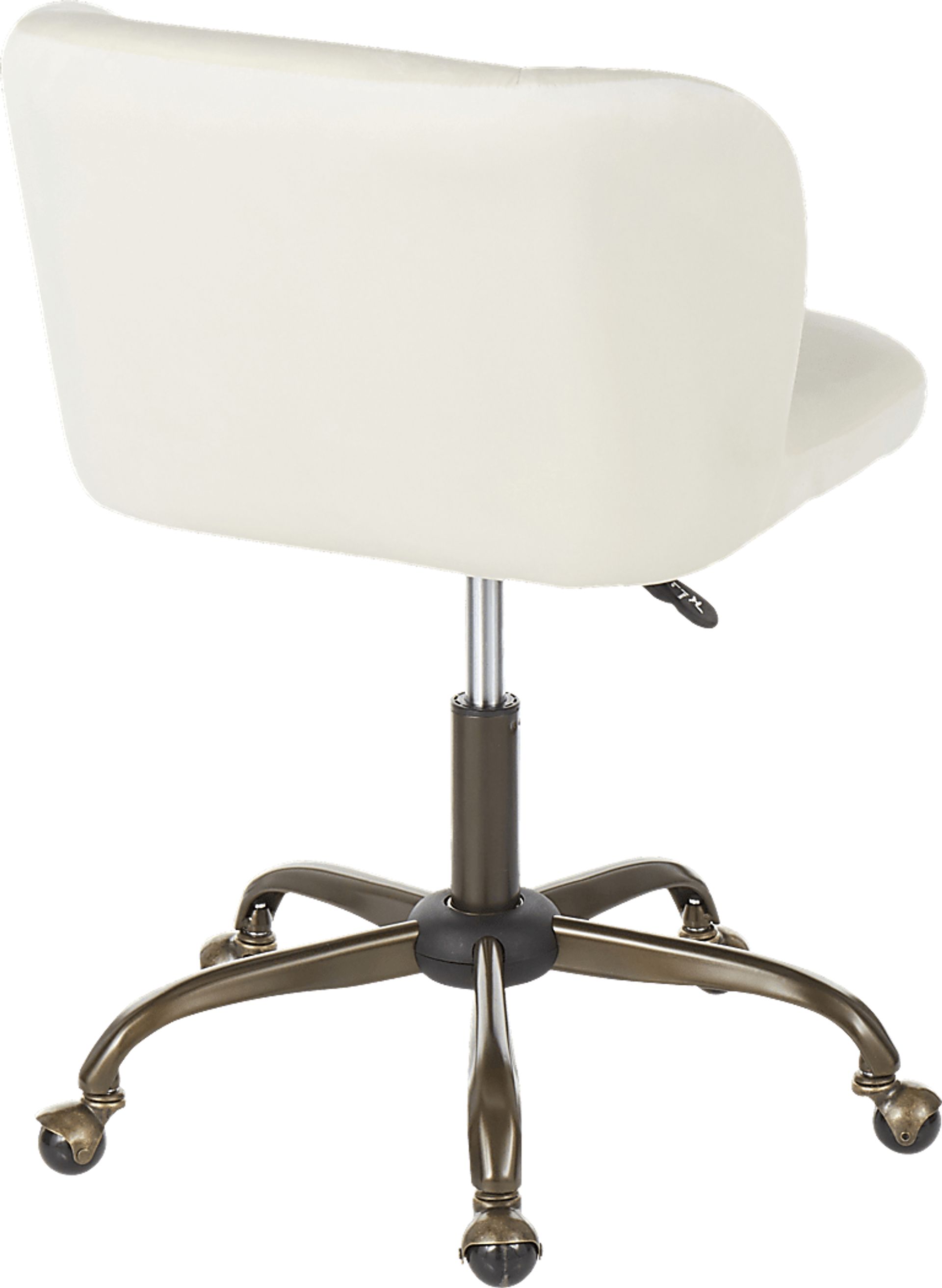 Fussell Cream Plush Desk Chair - Image 3