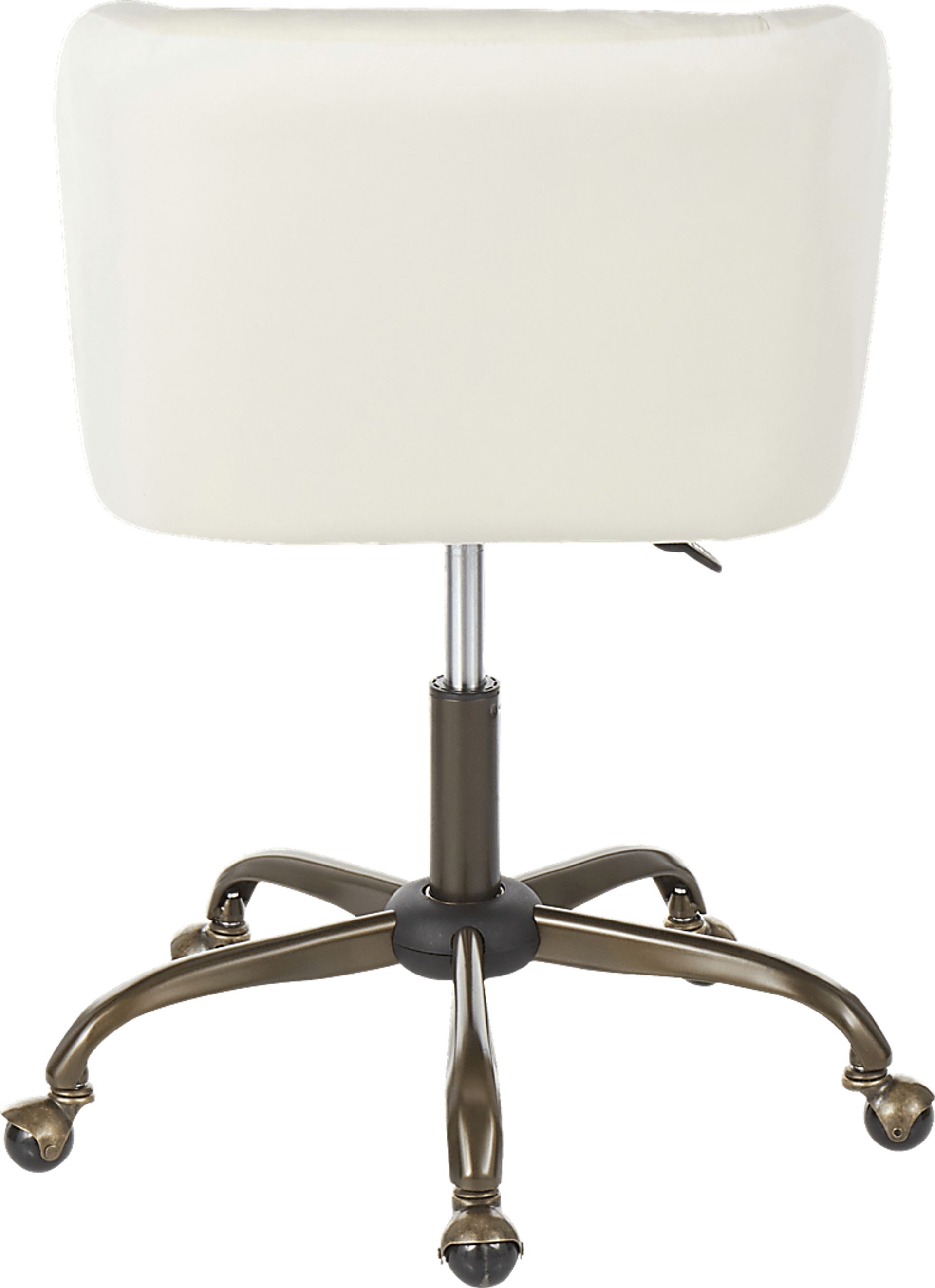 Fussell Cream Plush Desk Chair - Image 4