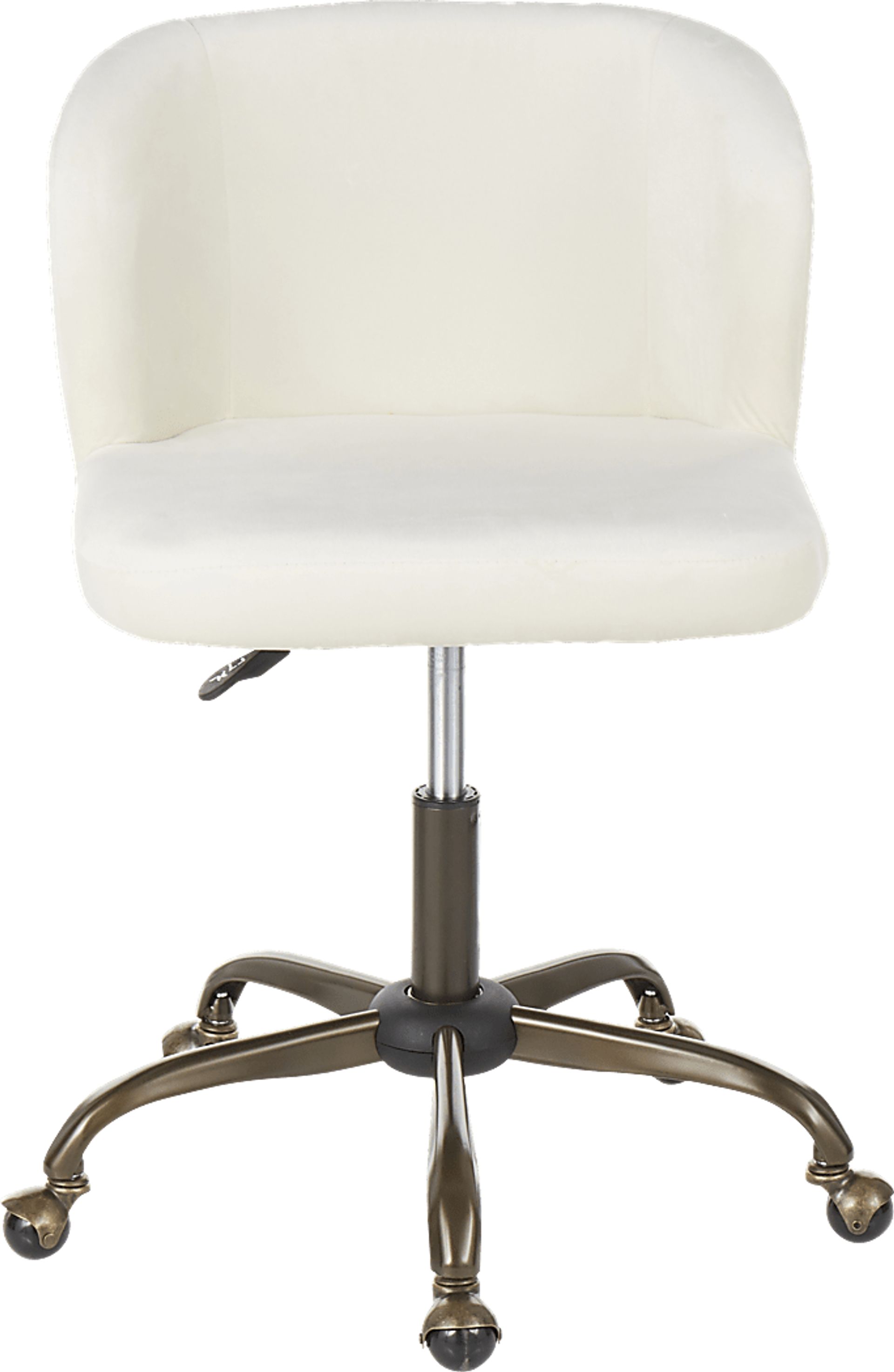 Fussell Cream Plush Desk Chair - Image 5