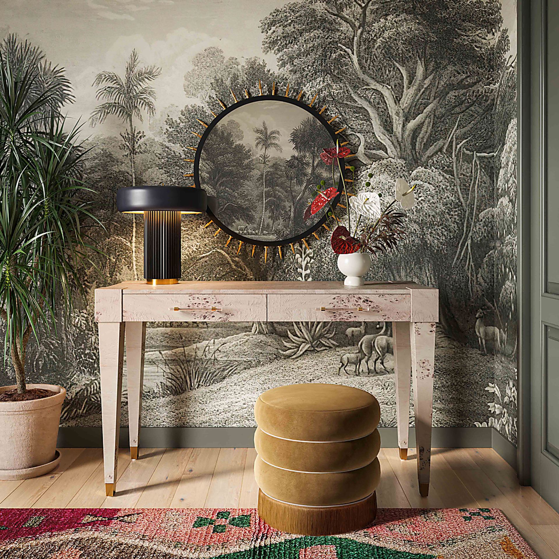 Fusteria Brown Ottoman - Image 2