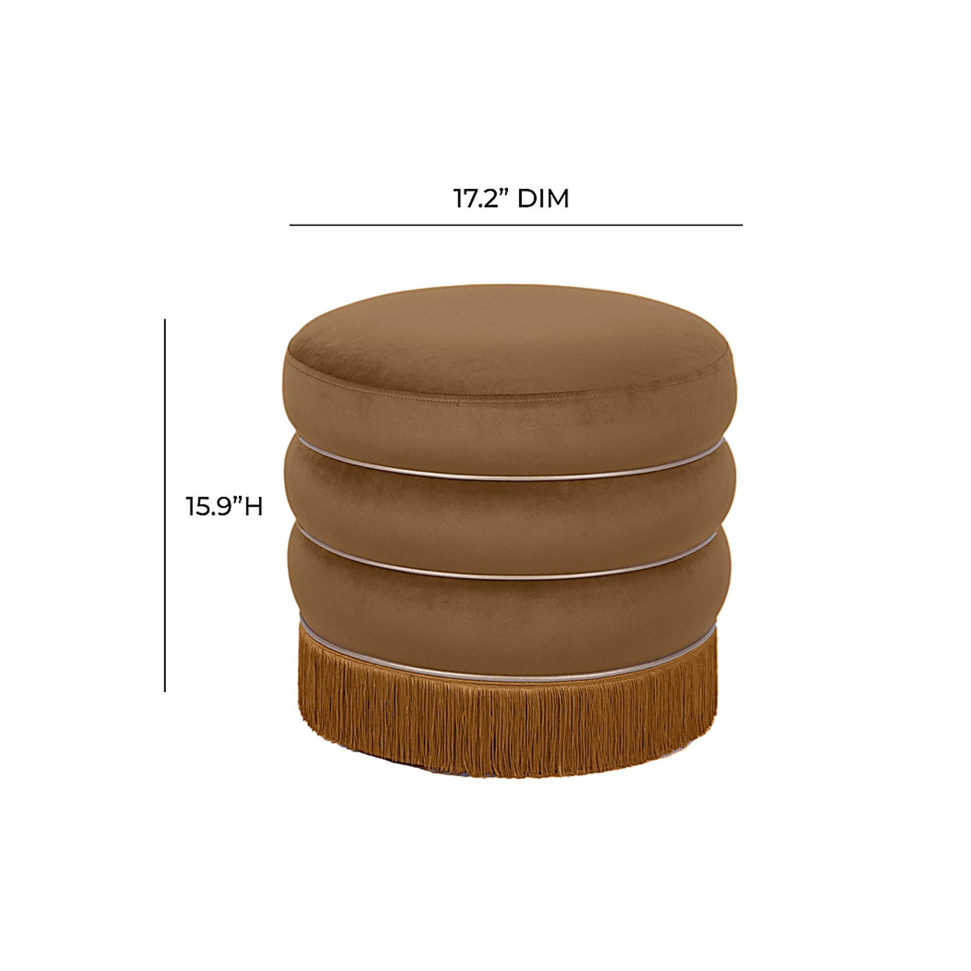 Fusteria Brown Ottoman - Image 8