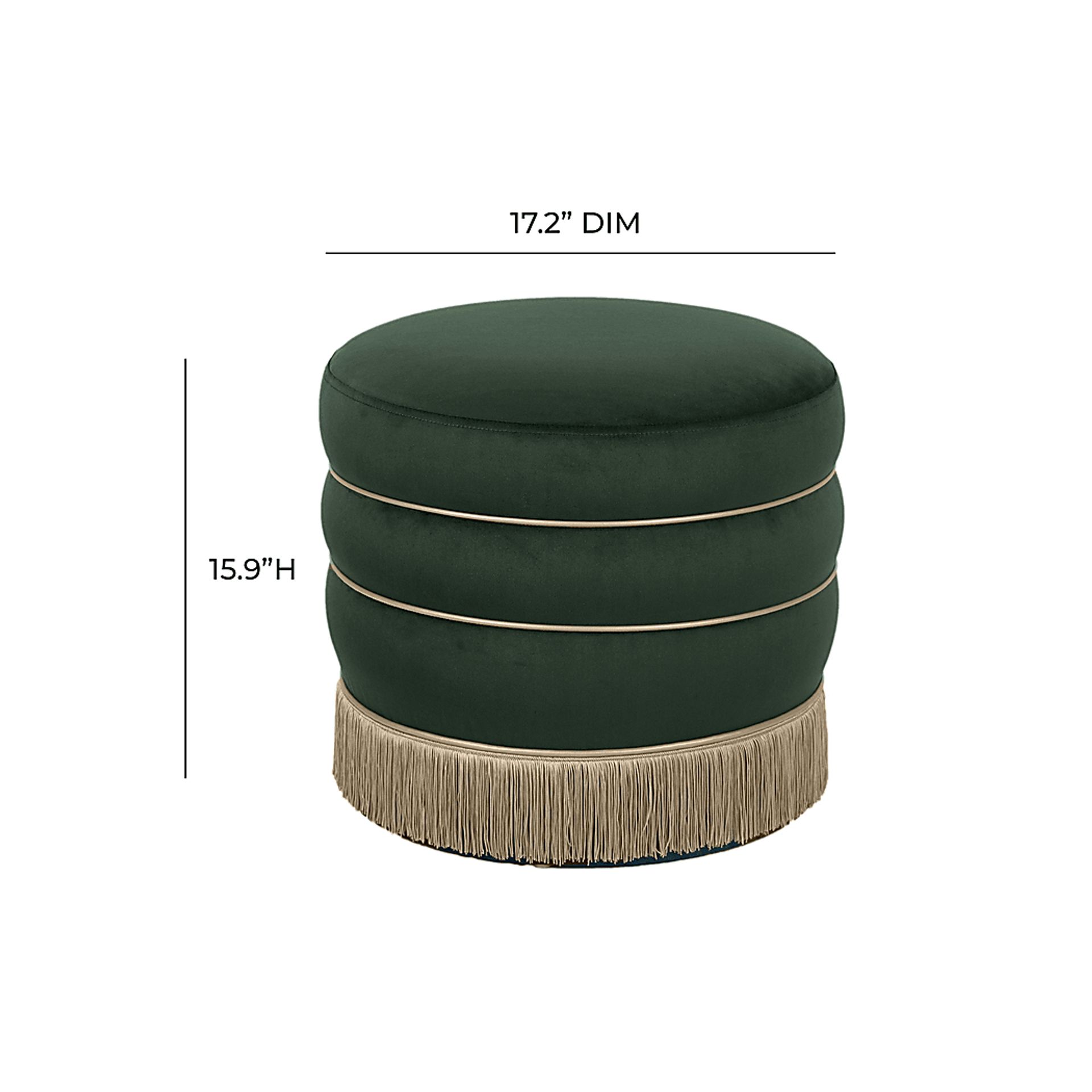 Fusteria Green Ottoman - Image 8