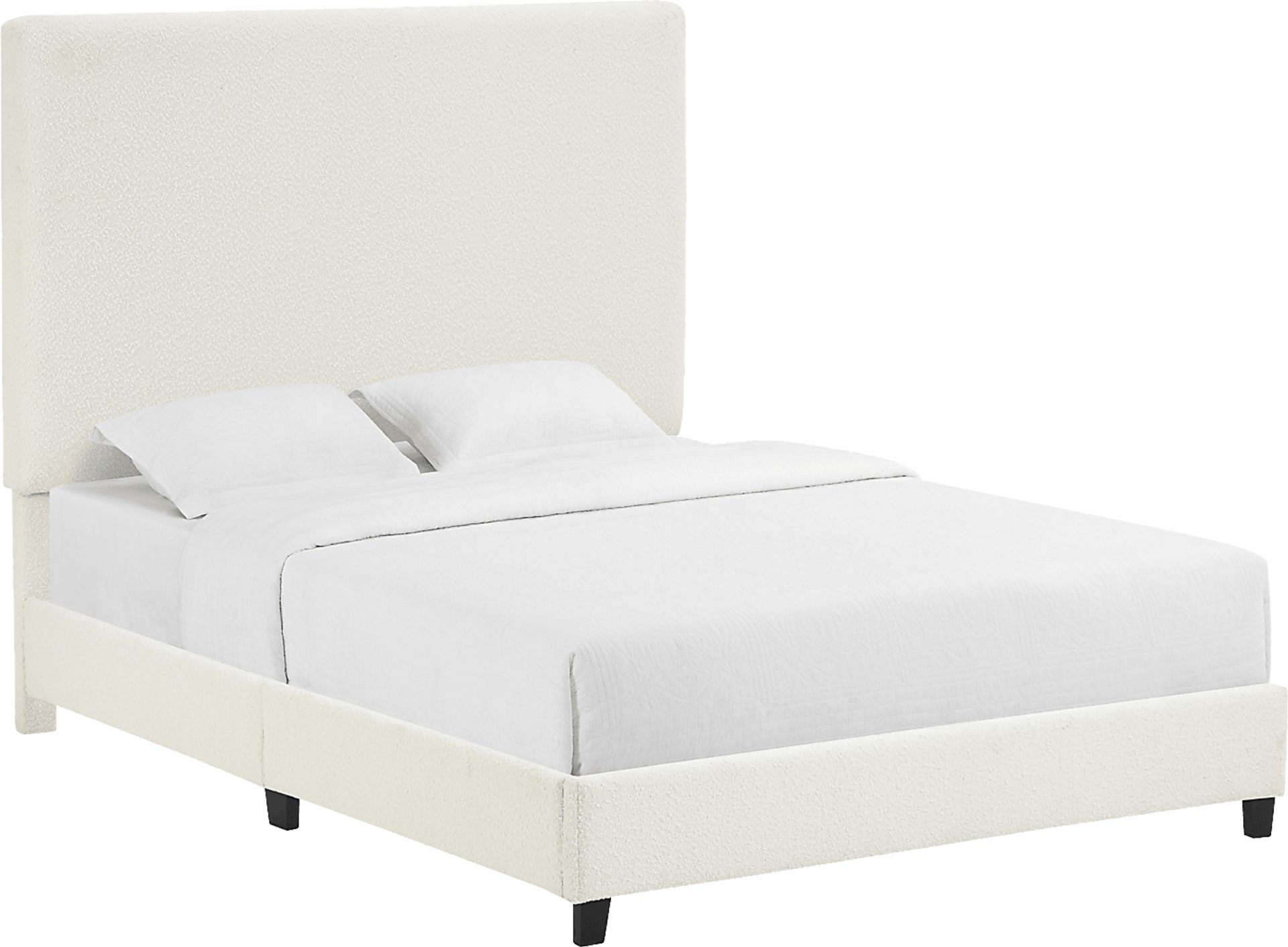 Fyna Beige Queen Upholstered Bed - Image 4