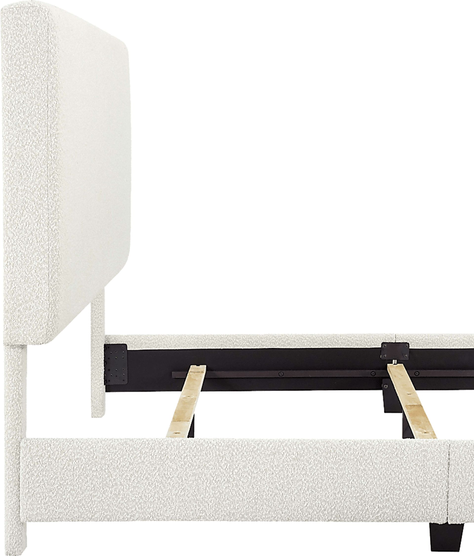 Fyna Beige Queen Upholstered Bed - Image 6