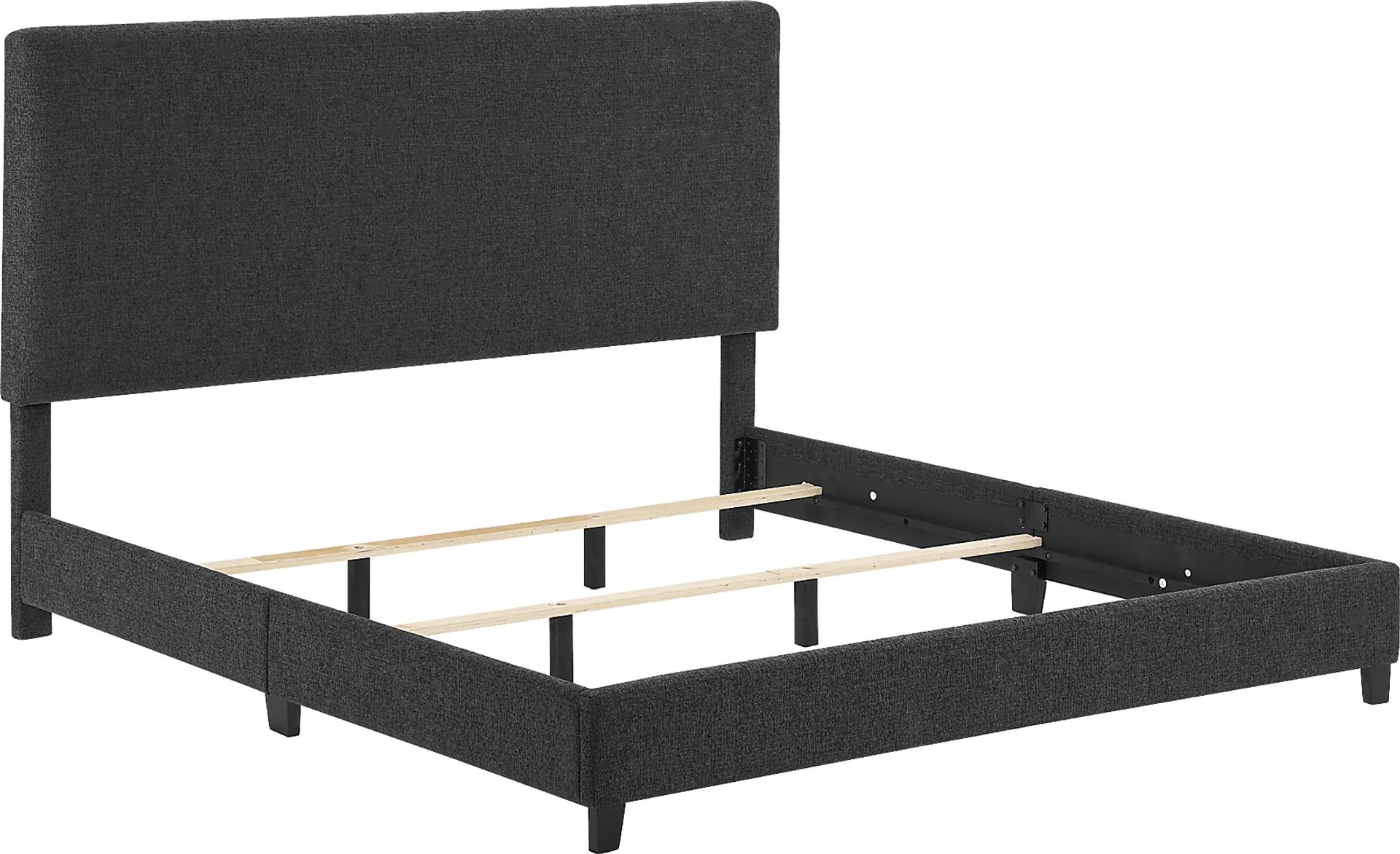 Fyna Gray King Upholstered Bed - Image 4