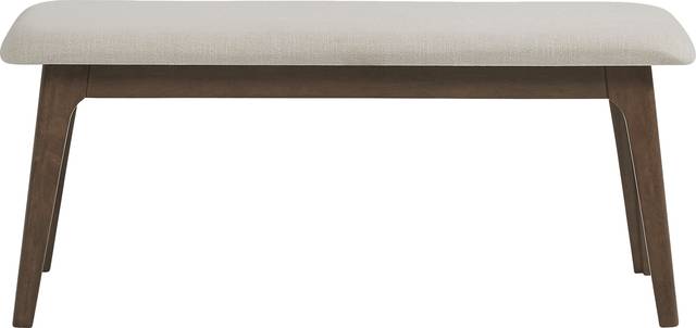 Gabian Square Walnut Dining Bench - Thumbnail - Image 2