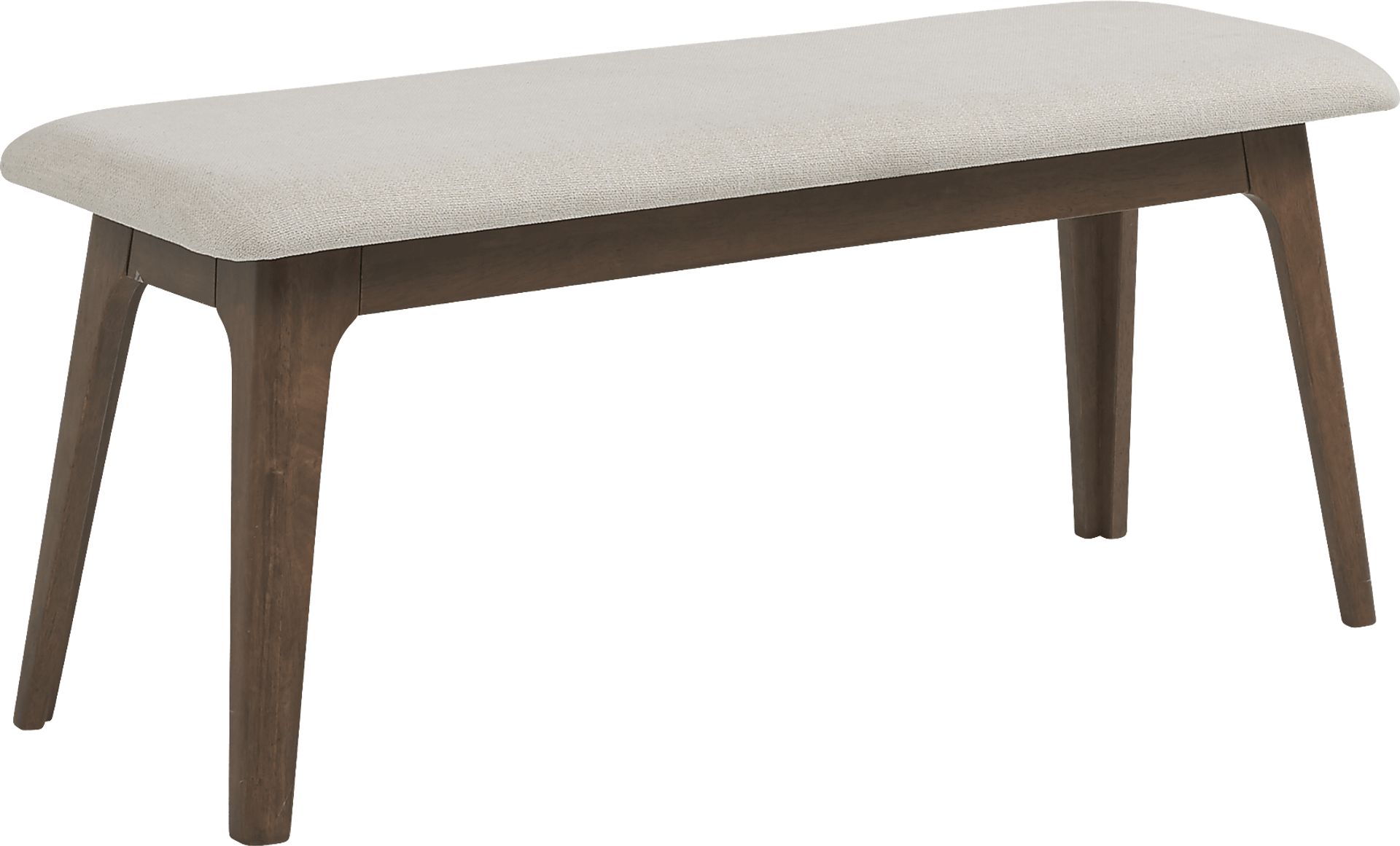 Gabian Square Walnut Dining Bench - Image 1