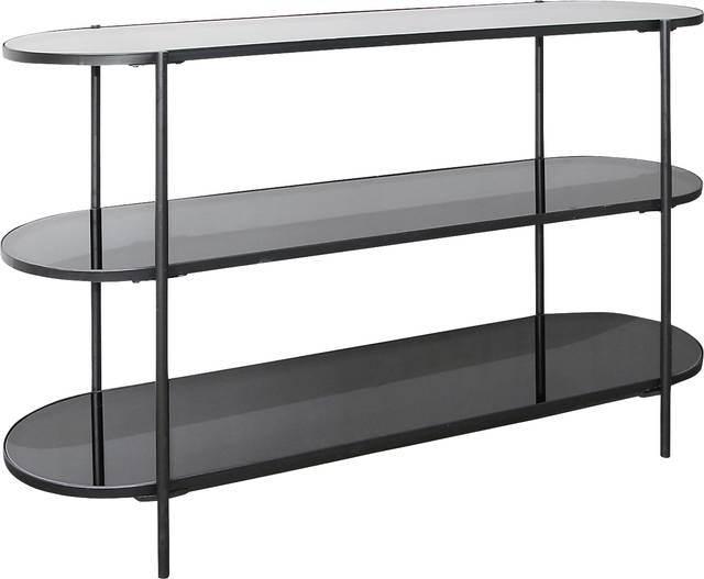 Gablebend Black Console Table - Thumbnail - Image 1