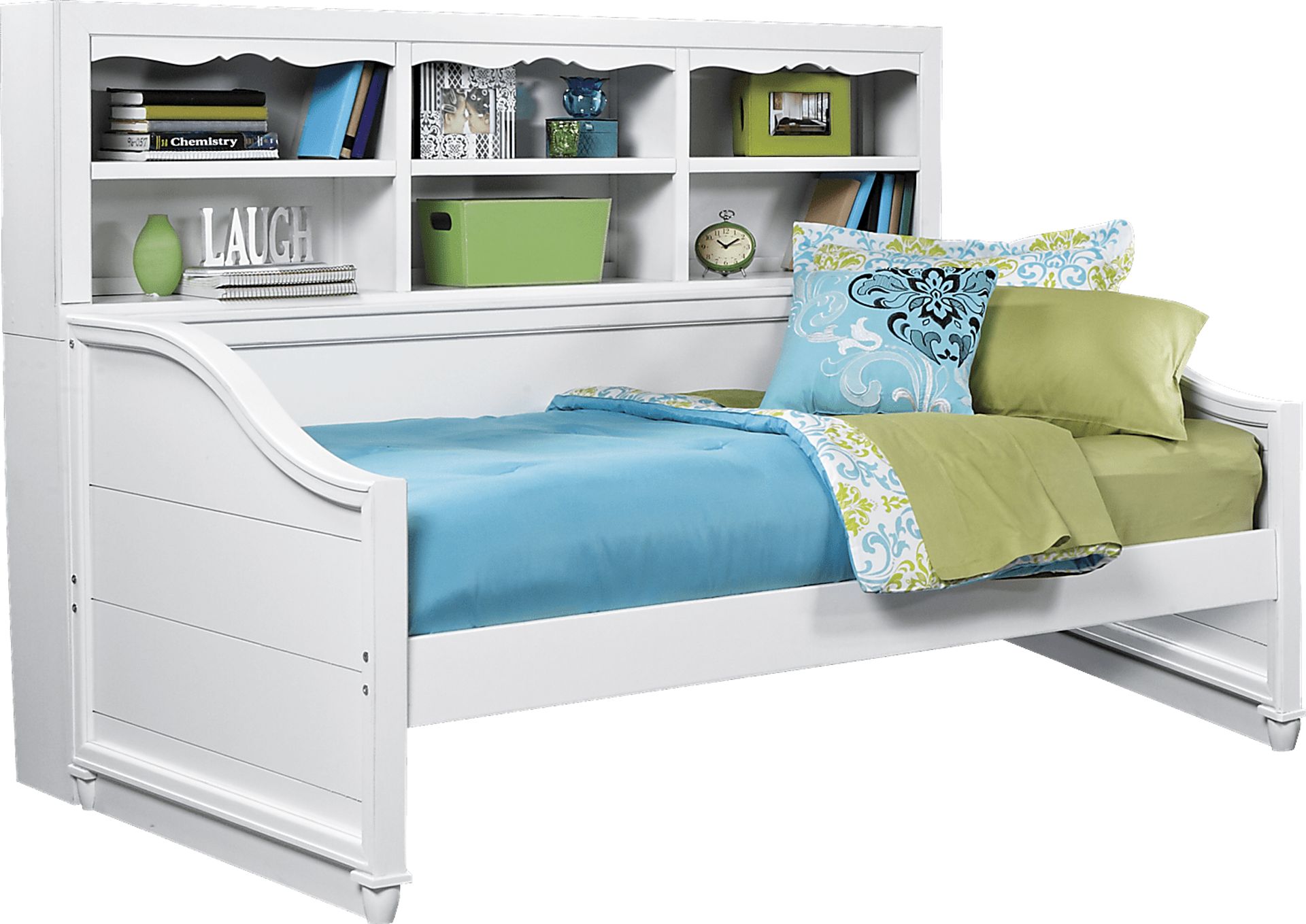 Gabriella Winter White 3 Pc Bookcase Daybed - Image 1