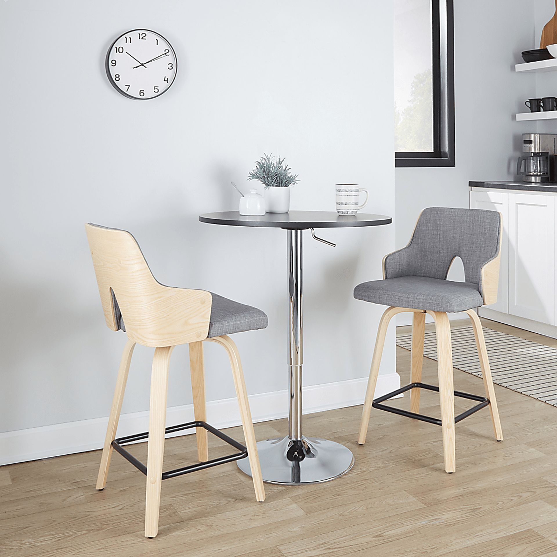 Gadsen I Gray Swivel Counter Height Stool, Set of 2 - Image 2