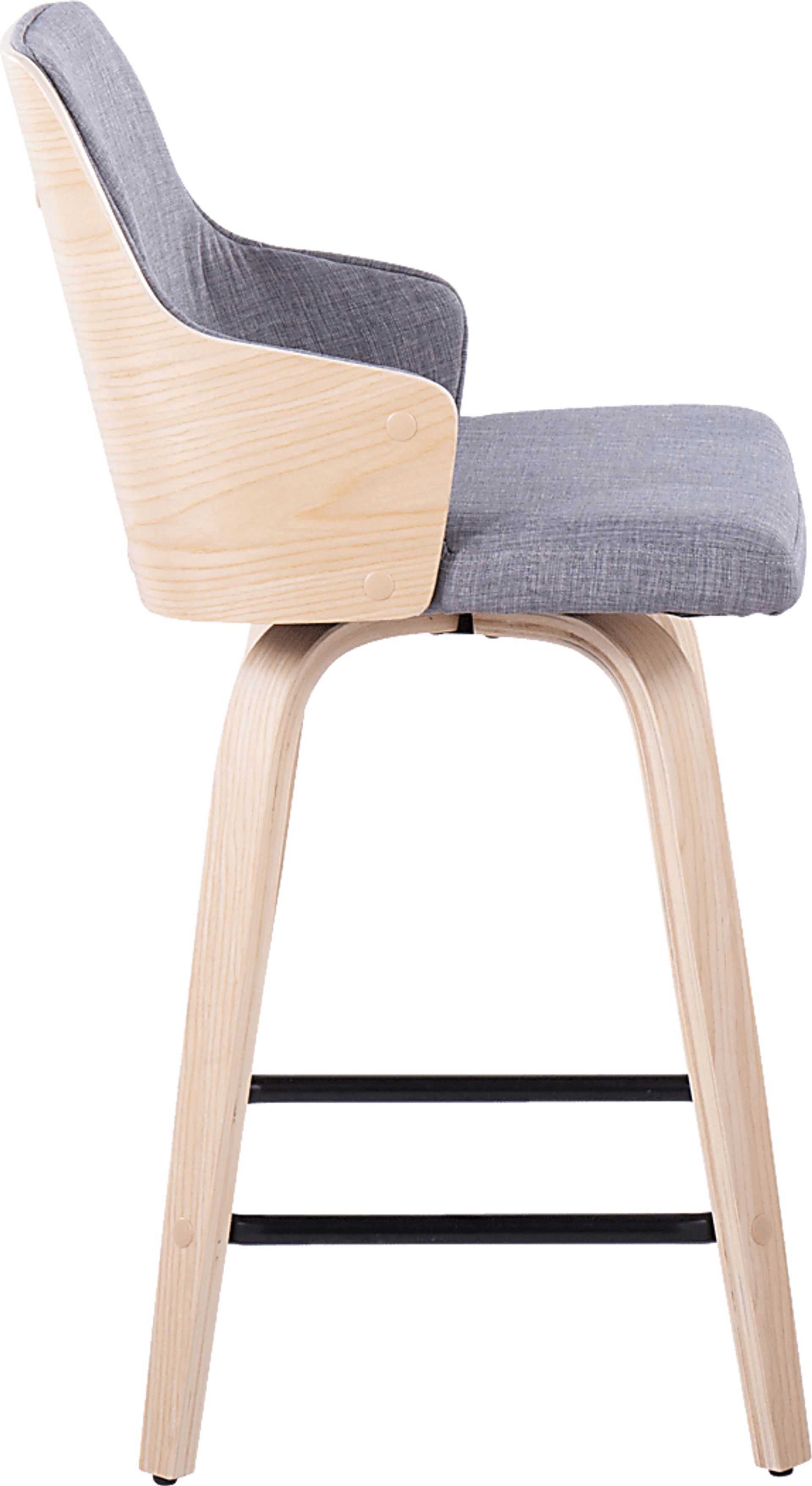 Gadsen I Gray Swivel Counter Height Stool, Set of 2 - Image 5