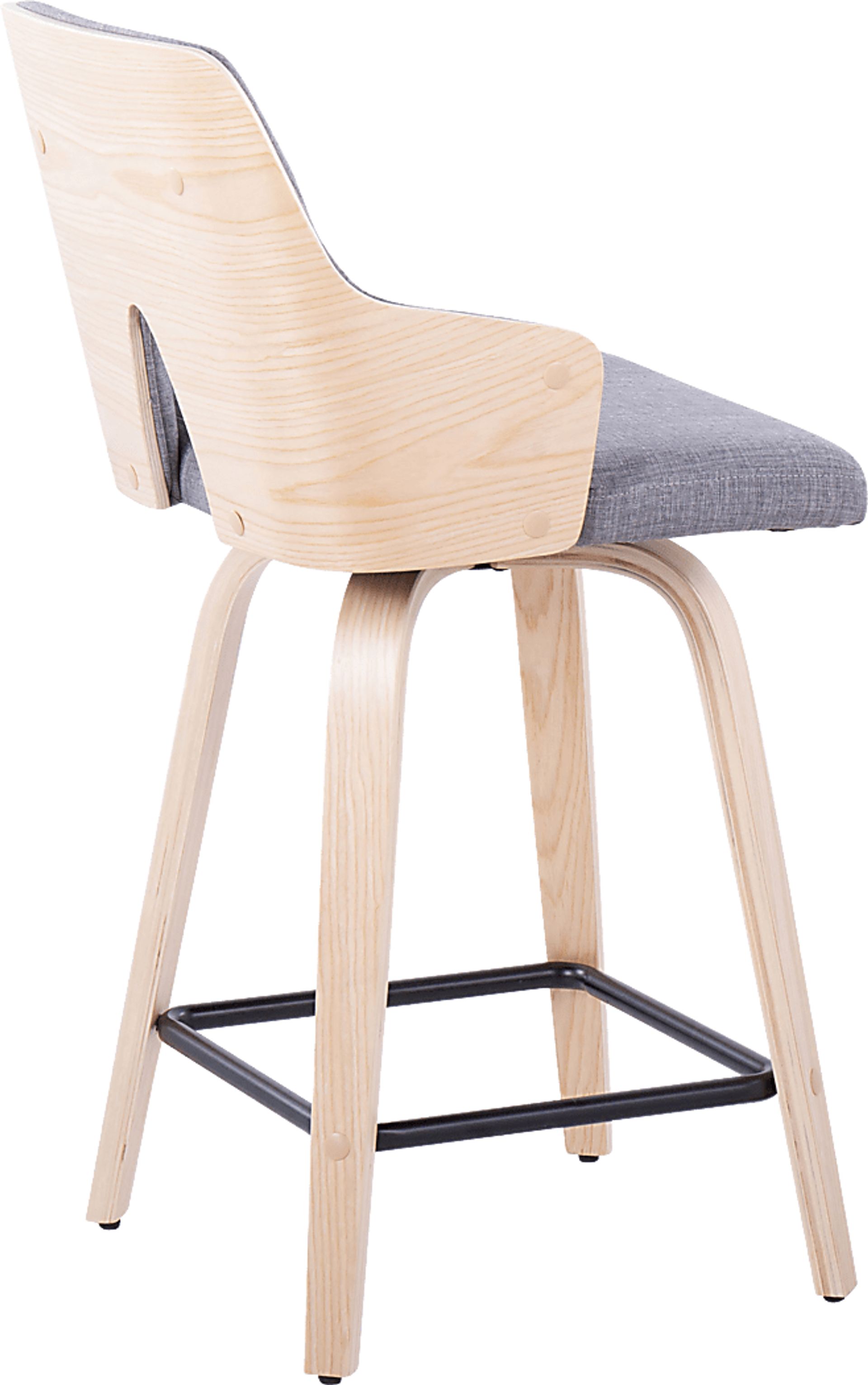 Gadsen I Gray Swivel Counter Height Stool, Set of 2 - Image 6