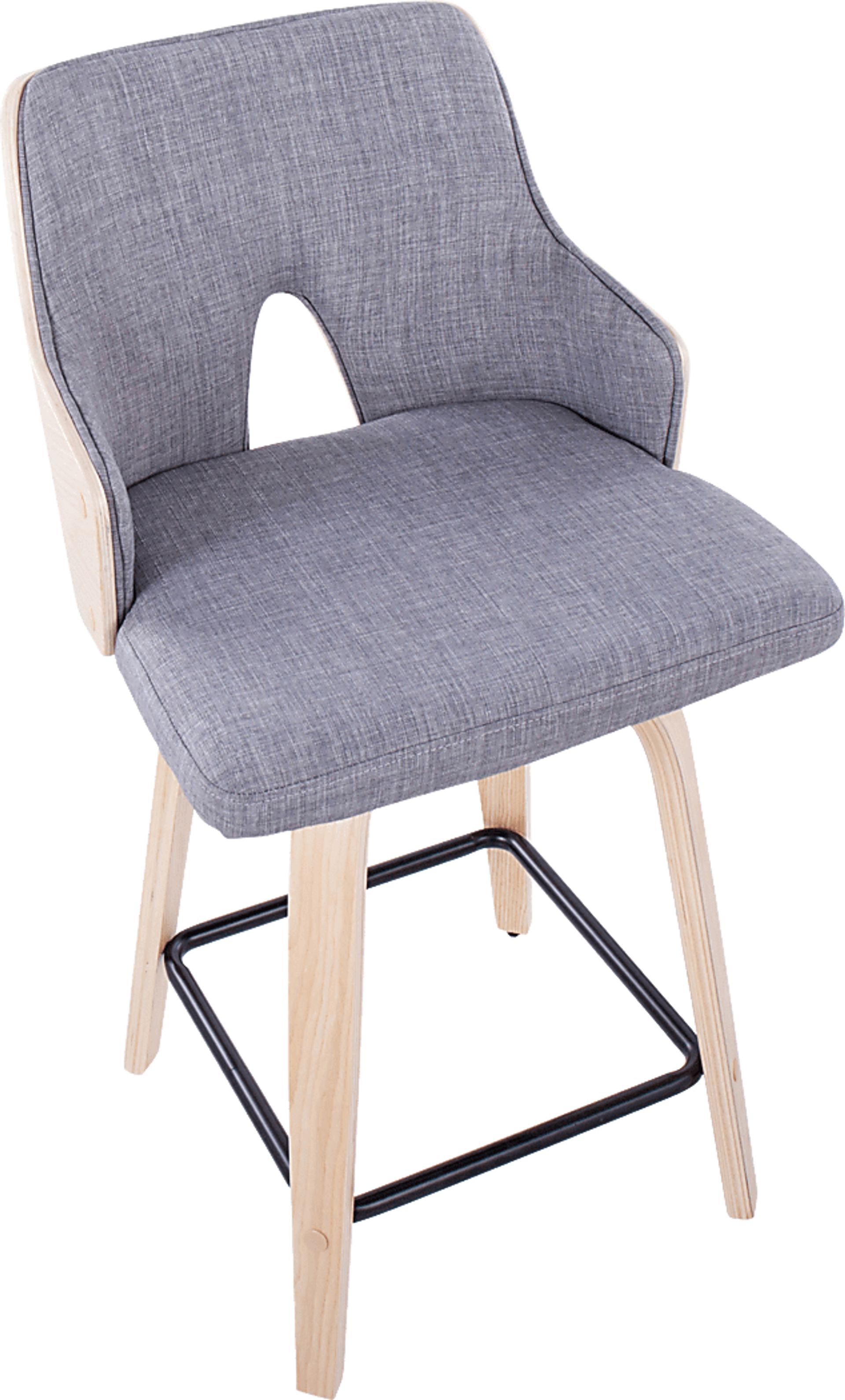 Gadsen I Gray Swivel Counter Height Stool, Set of 2 - Image 9