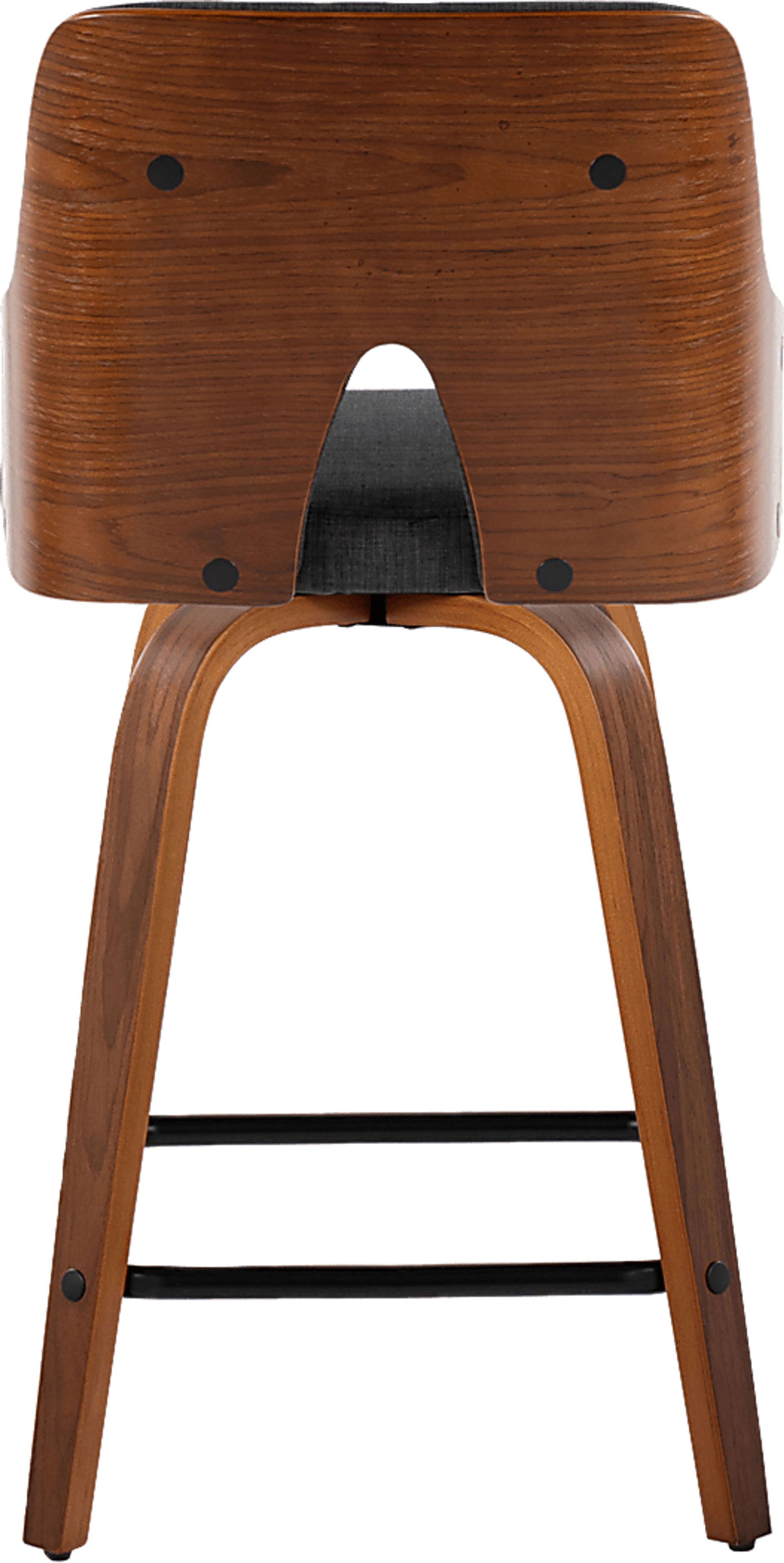 Gadsen II Charcoal Swivel Counter Height Stool, Set of 2 - Image 7