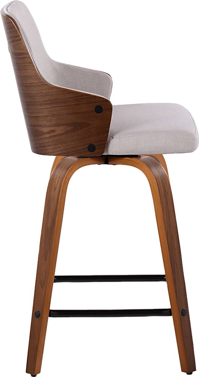Gadsen II Cream Swivel Counter Height Stool, Set of 2 - Thumbnail - Image 5