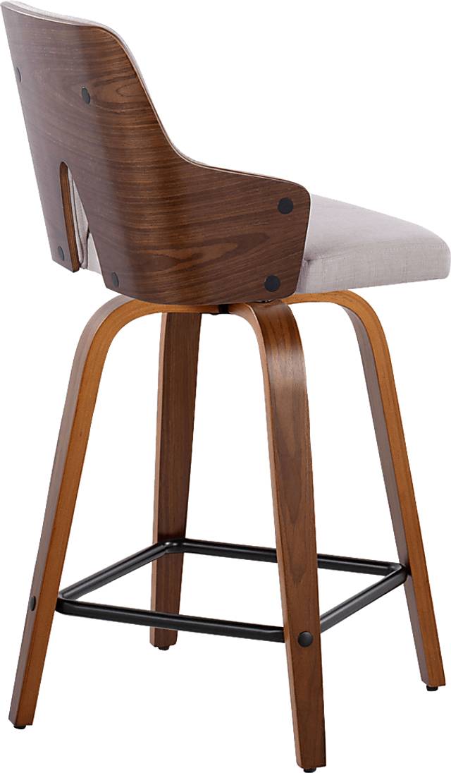 Gadsen II Cream Swivel Counter Height Stool, Set of 2 - Thumbnail - Image 6