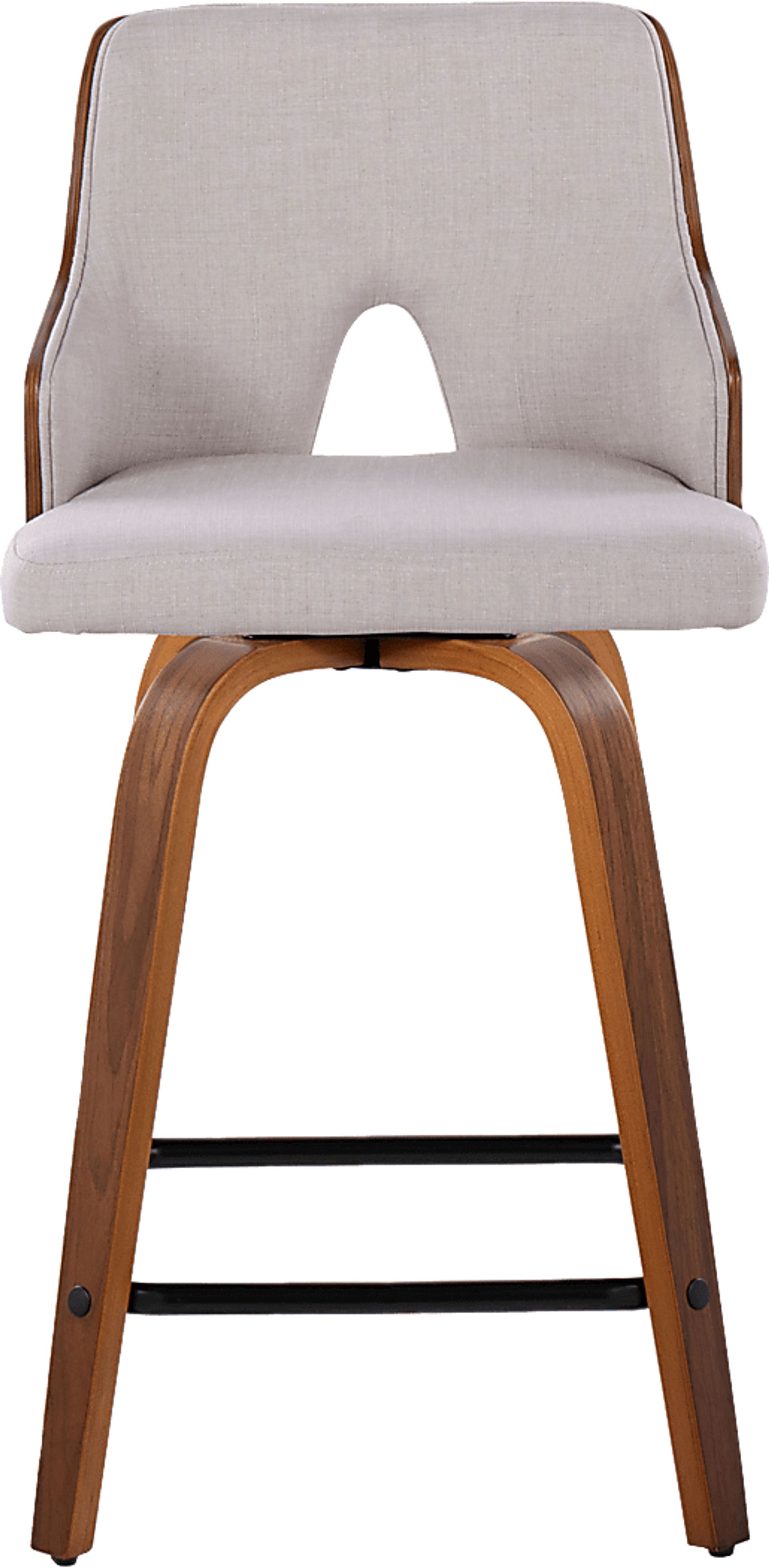 Gadsen II Cream Swivel Counter Height Stool, Set of 2 - Image 8
