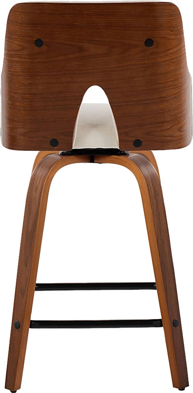Gadsen II Cream Swivel Counter Height Stool, Set of 2 - Thumbnail - Image 7
