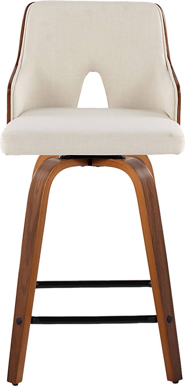 Gadsen II Cream Swivel Counter Height Stool, Set of 2 - Thumbnail - Image 8
