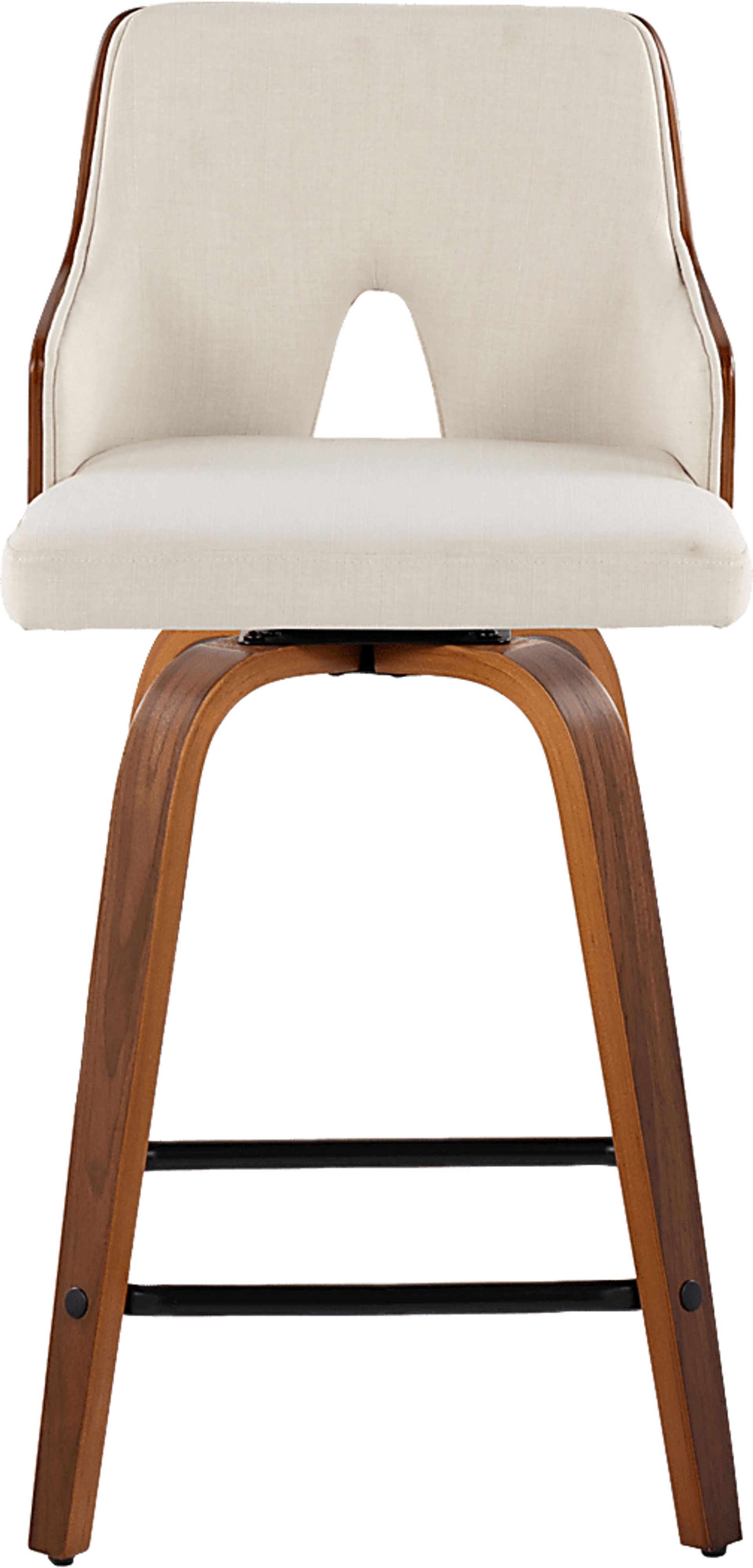 Gadsen II Cream Swivel Counter Height Stool, Set of 2 - Image 8