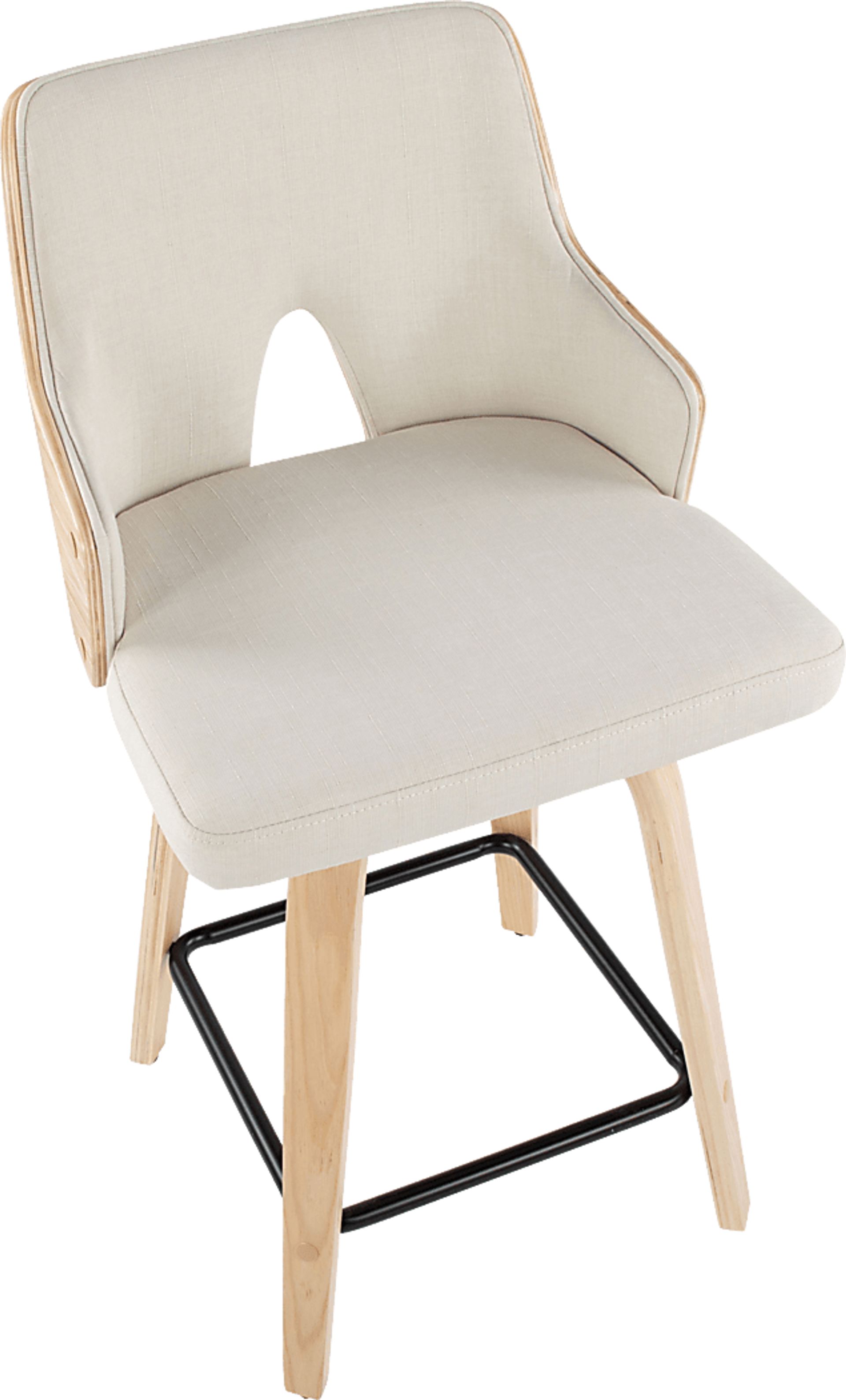 Gadson I Cream Swivel Counter Height Stool, Set of 2 - Image 8