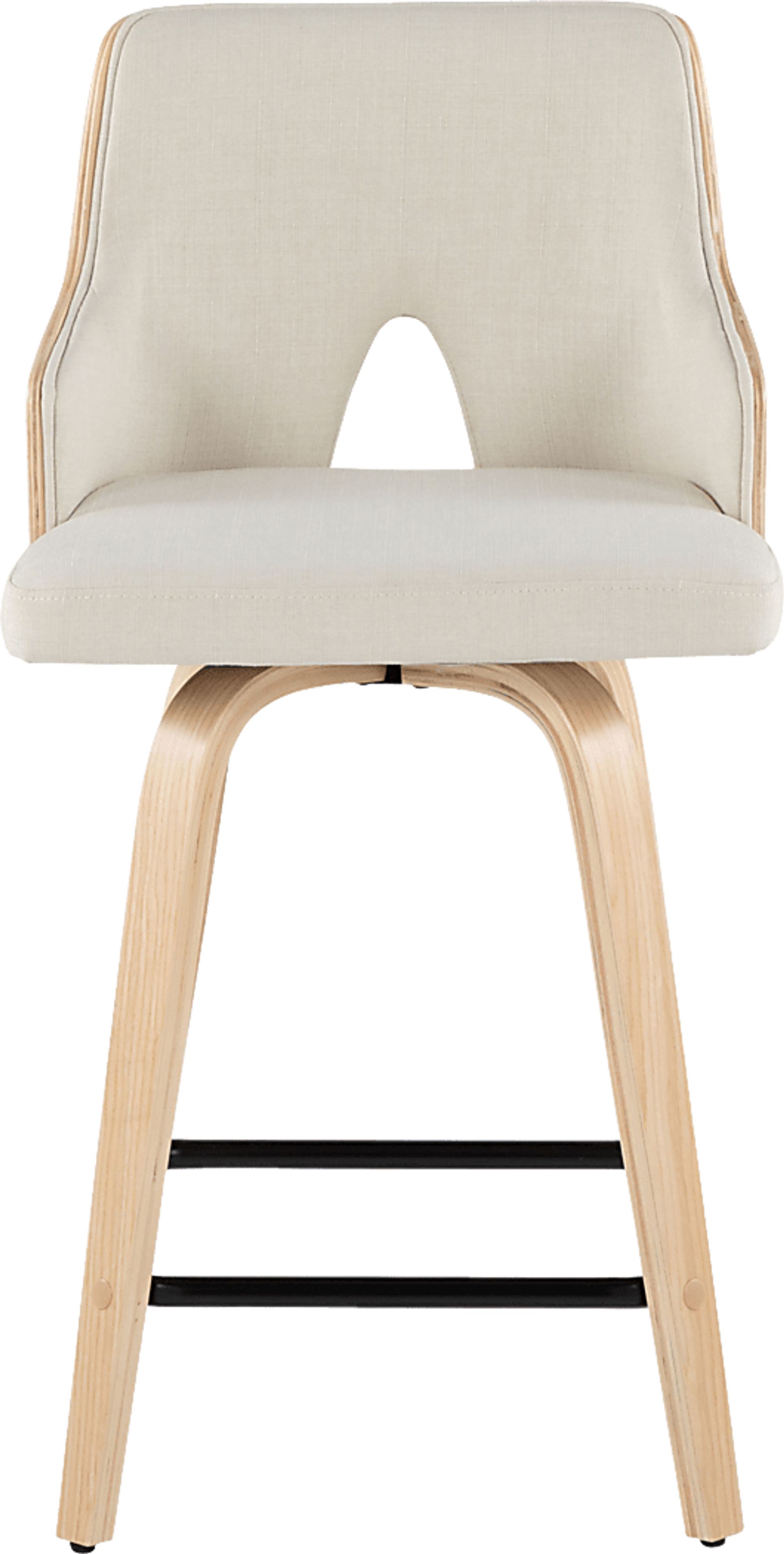 Gadson I Cream Swivel Counter Height Stool, Set of 2 - Image 9