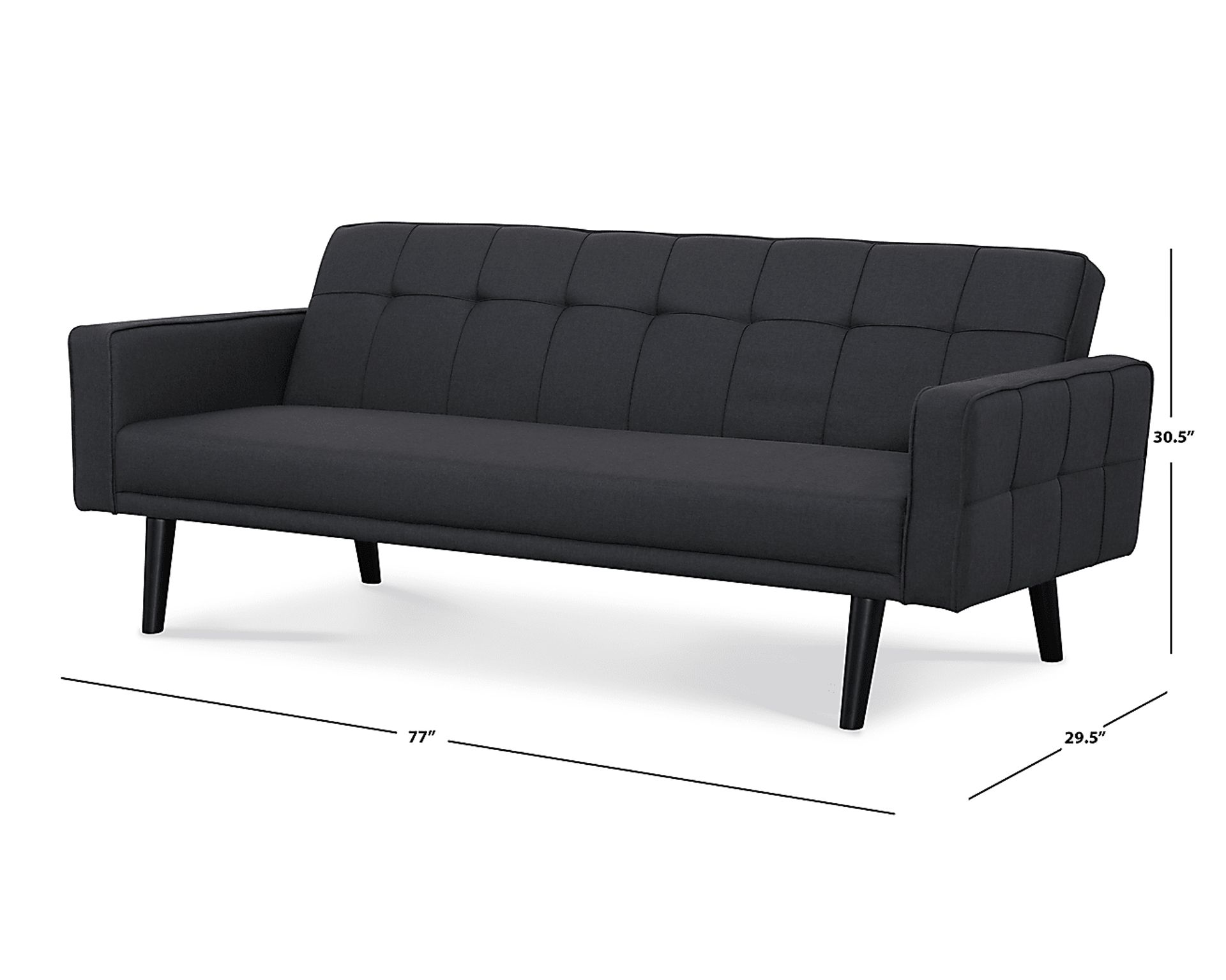 Gadwall Dark Gray Futon - Image 10