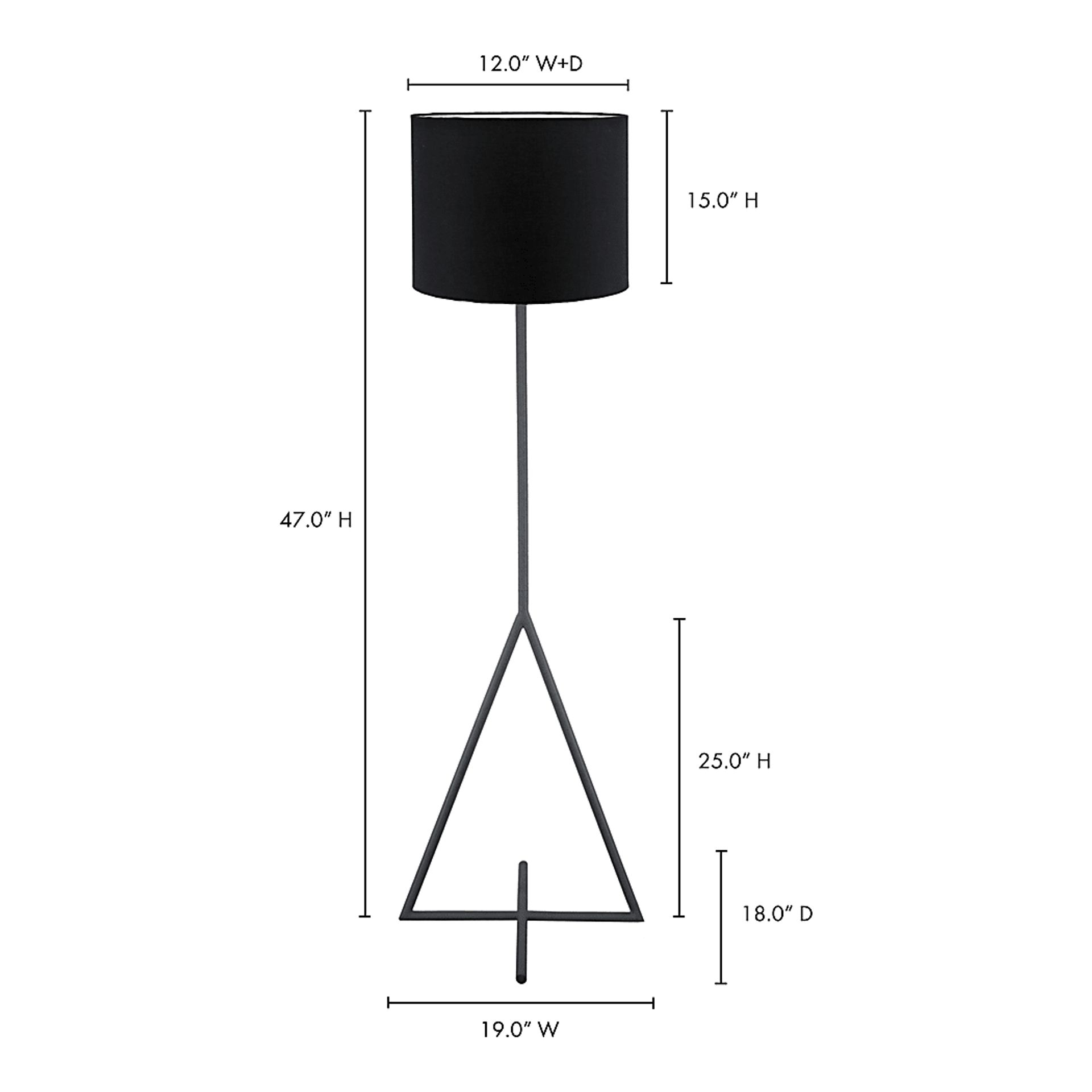 Galatea Gray Floor Lamp - Image 5