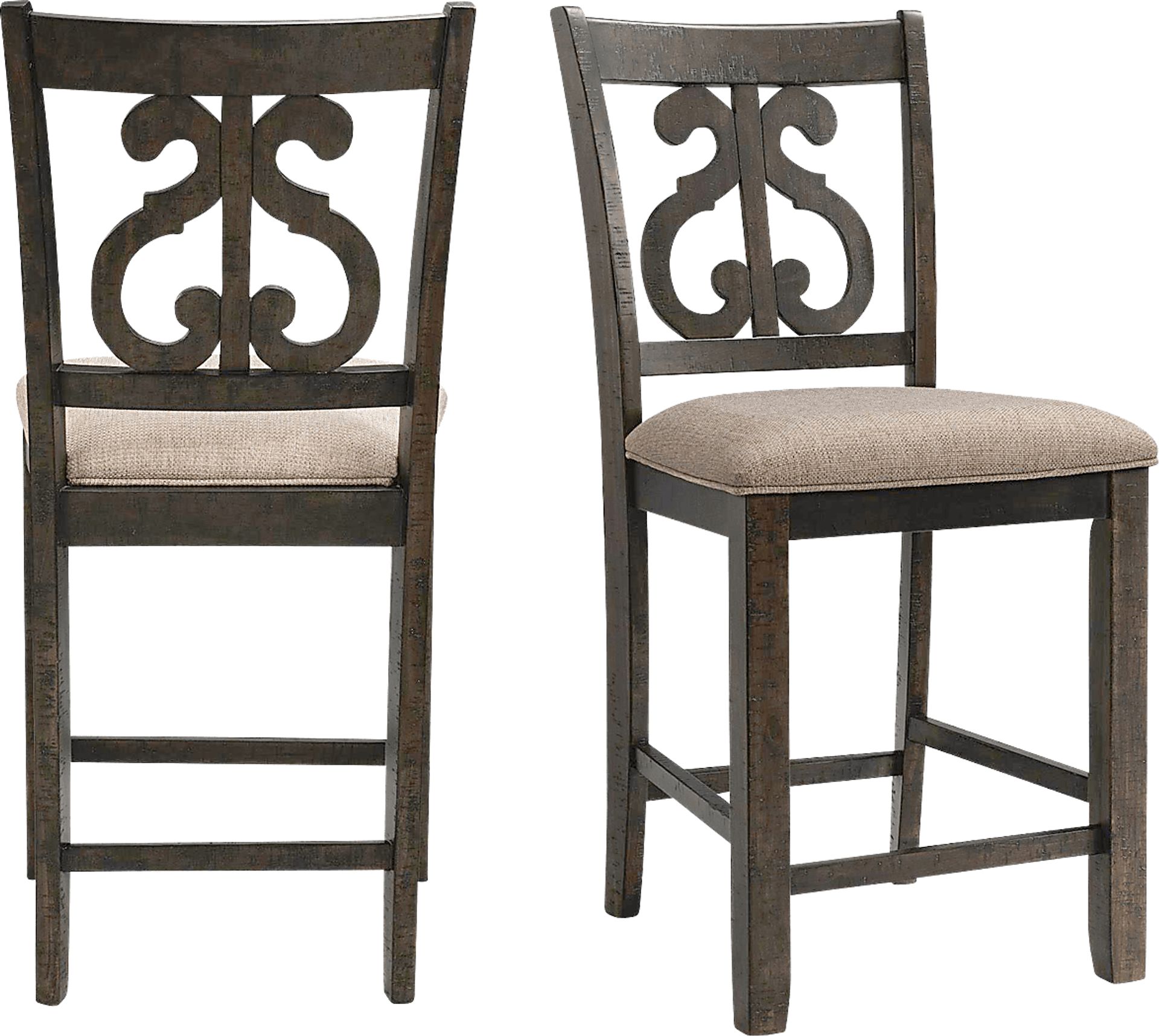 Galberry Brown Counter Side Chair Set - Image 1