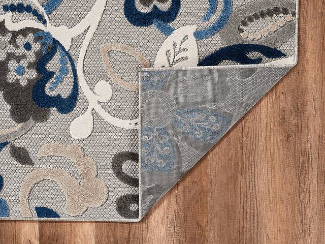 Galdosa Gray 6'7 x 9' Indoor/Outdoor Rug - Thumbnail - Image 4
