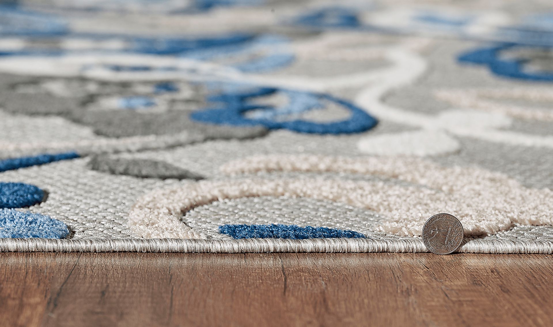Galdosa Gray 6'7 x 9' Indoor/Outdoor Rug - Image 5