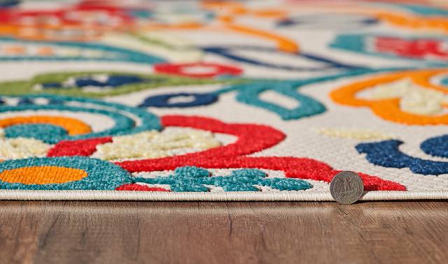 Galdosa Multi 6'7 x 9' Indoor/Outdoor Rug - Thumbnail - Image 5