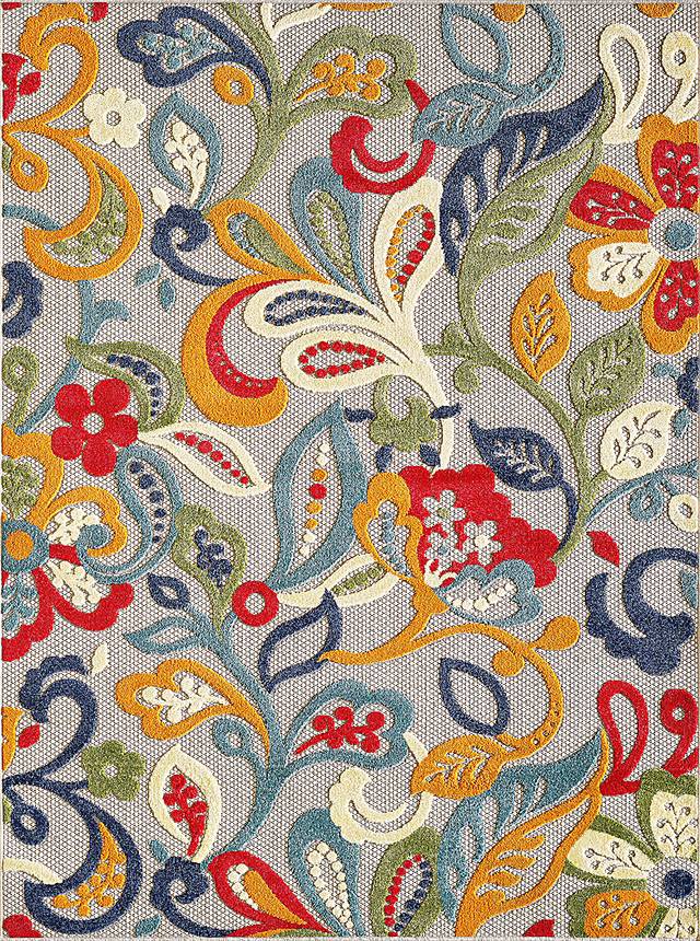Galdosa Multi 6'7 x 9' Indoor/Outdoor Rug - Thumbnail - Image 1