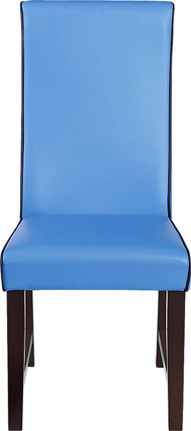 Colonia Hills Espresso 5 Pc 78 in. Rectangle Dining Room with Blue Chairs - Thumbnail - Image 4