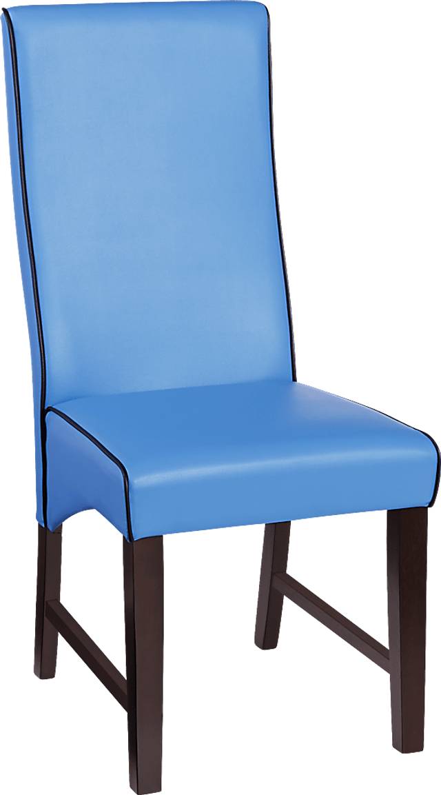 Colonia Hills Espresso 5 Pc 78 in. Rectangle Dining Room with Blue Chairs - Thumbnail - Image 3