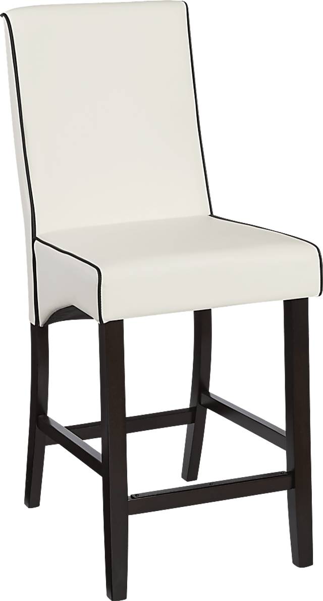 Galena White Counter Height Stool - Thumbnail - Image 1