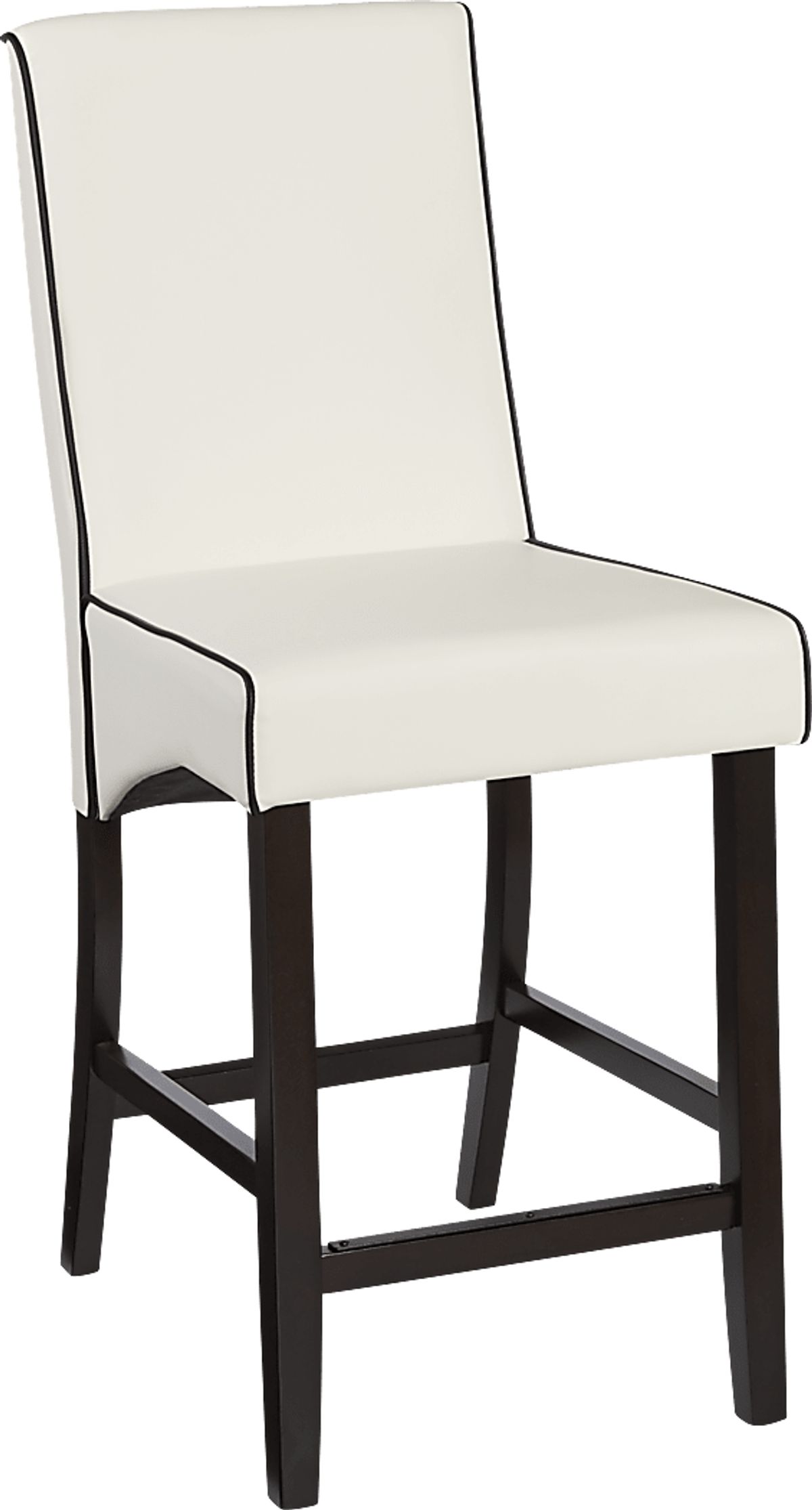 Galena White Vinyl Fabric Counter Height Stool Rooms to Go