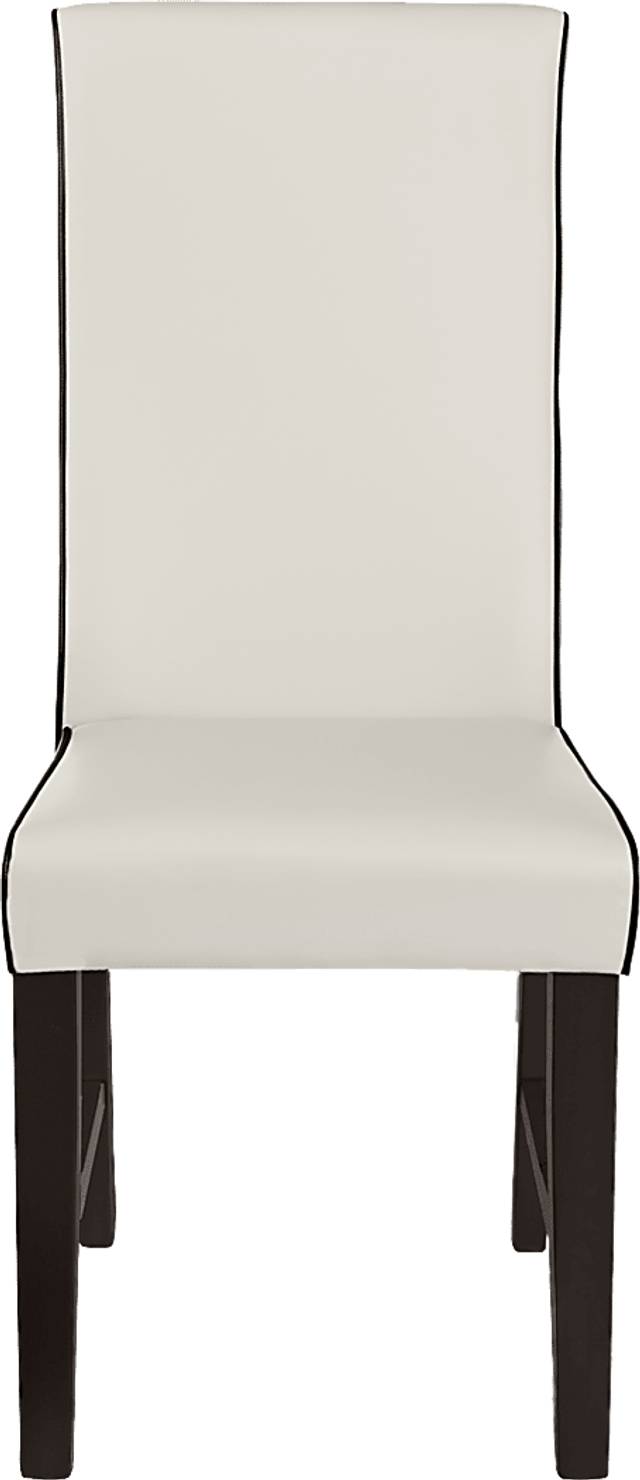 Colonia Hills Espresso 5 Pc 78 in. Rectangle Dining Room with White Chairs - Thumbnail - Image 4