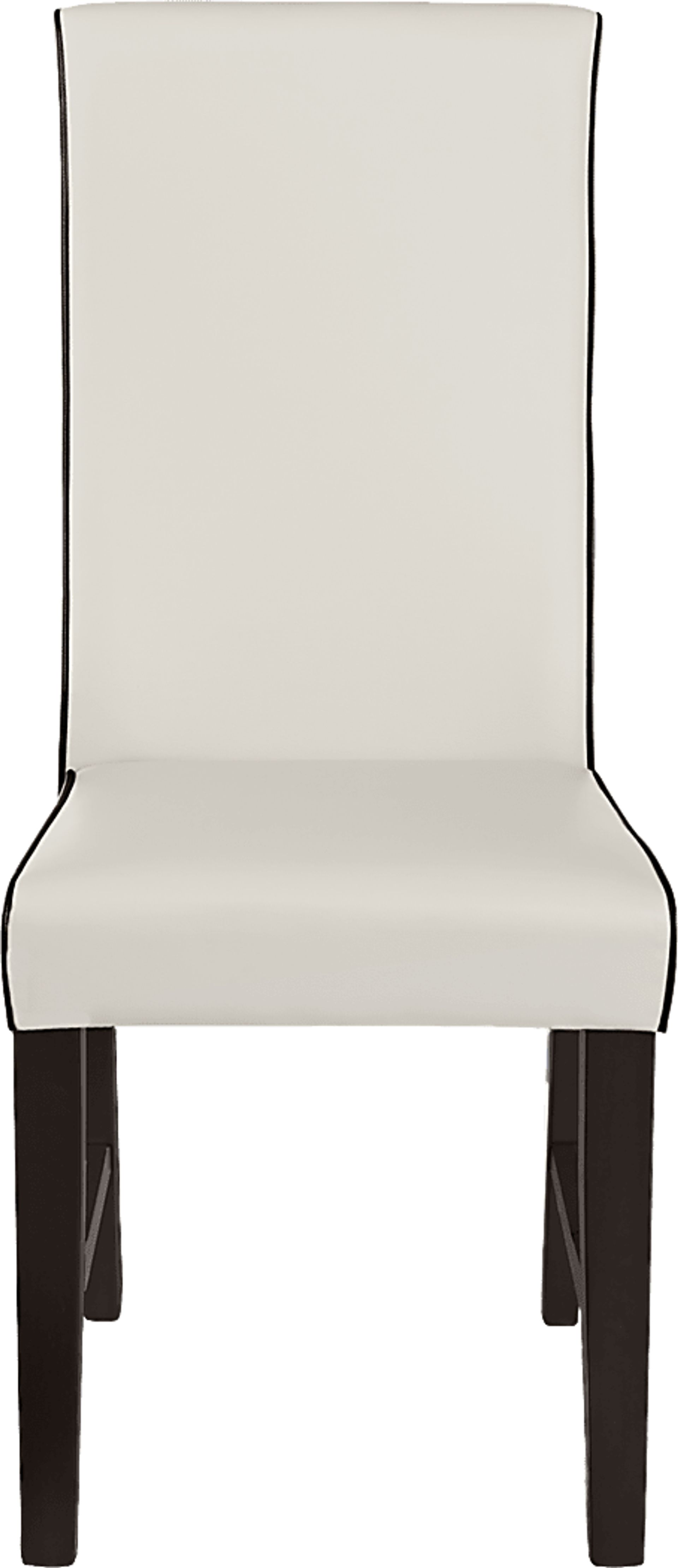 Amhearst Brown 5 Pc Rectangle Dining Set with White Chairs - Image 6