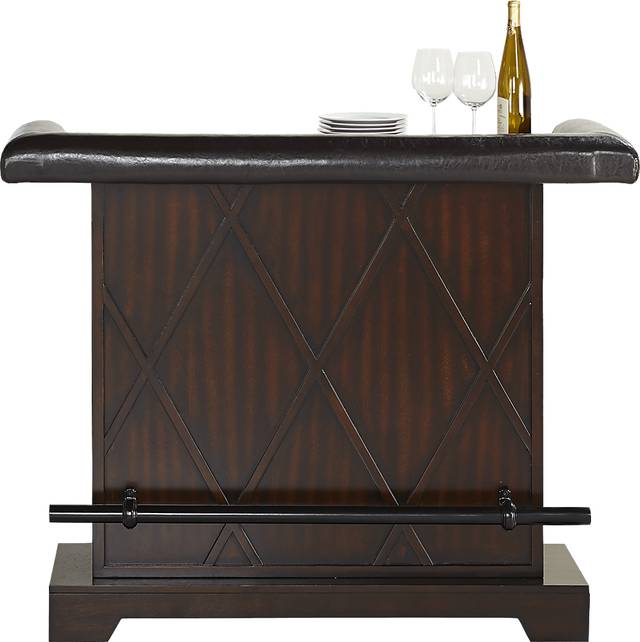 Galeno Cherry 3 Pc Bar Set with Green Barstools - Thumbnail - Image 2