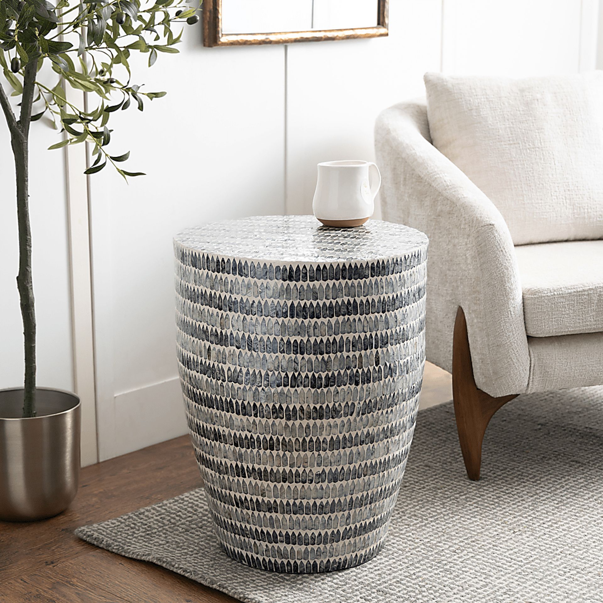 Galer Blue End Table - Image 2