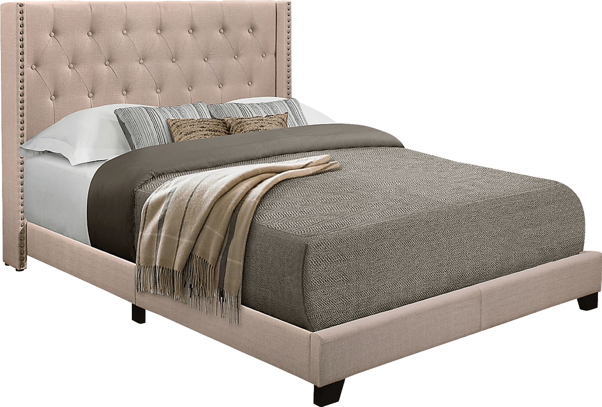 Galewood Beige Full Upholstered Bed - Image 3
