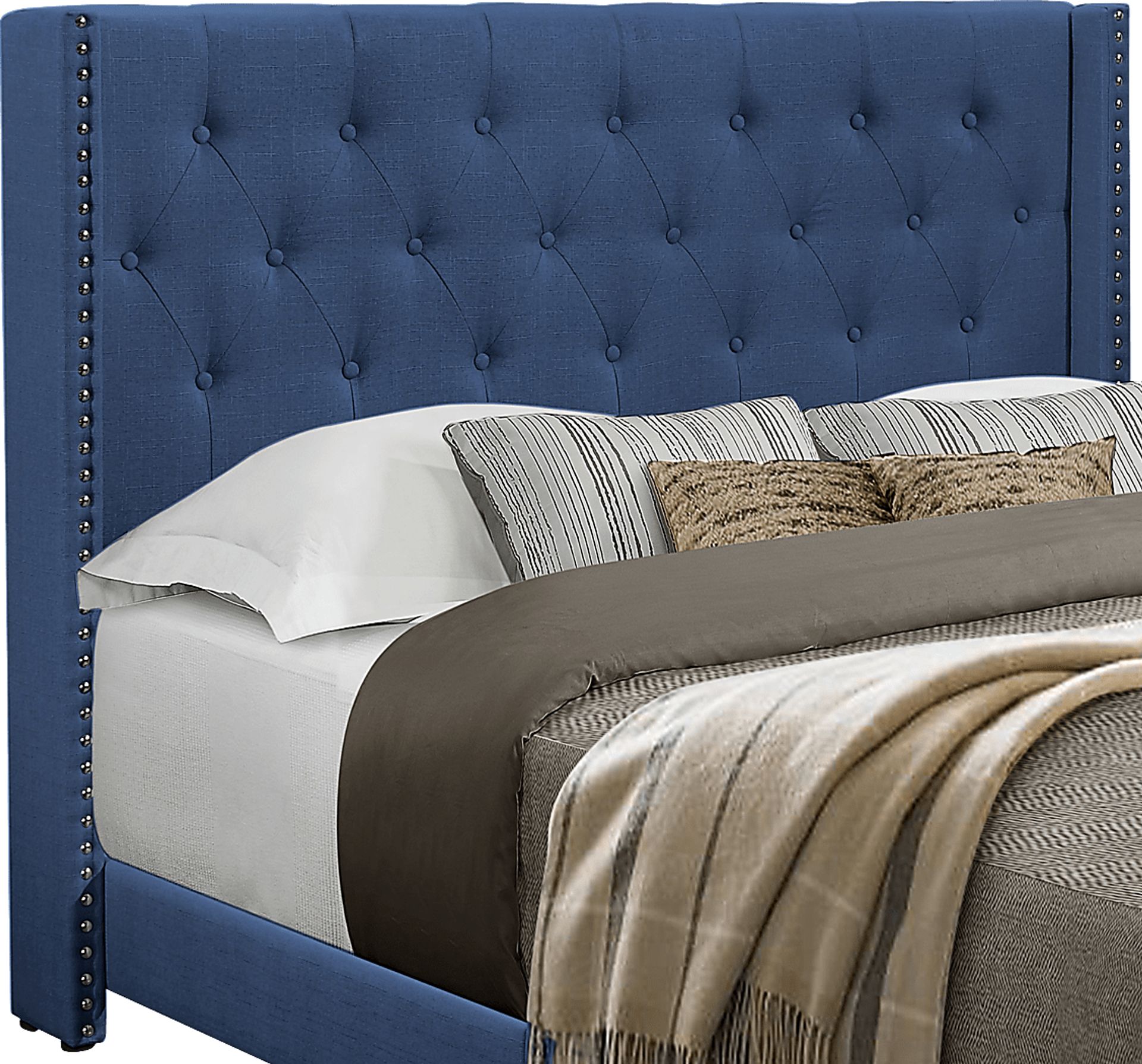 Galewood Blue Queen Upholstered Bed - Image 5