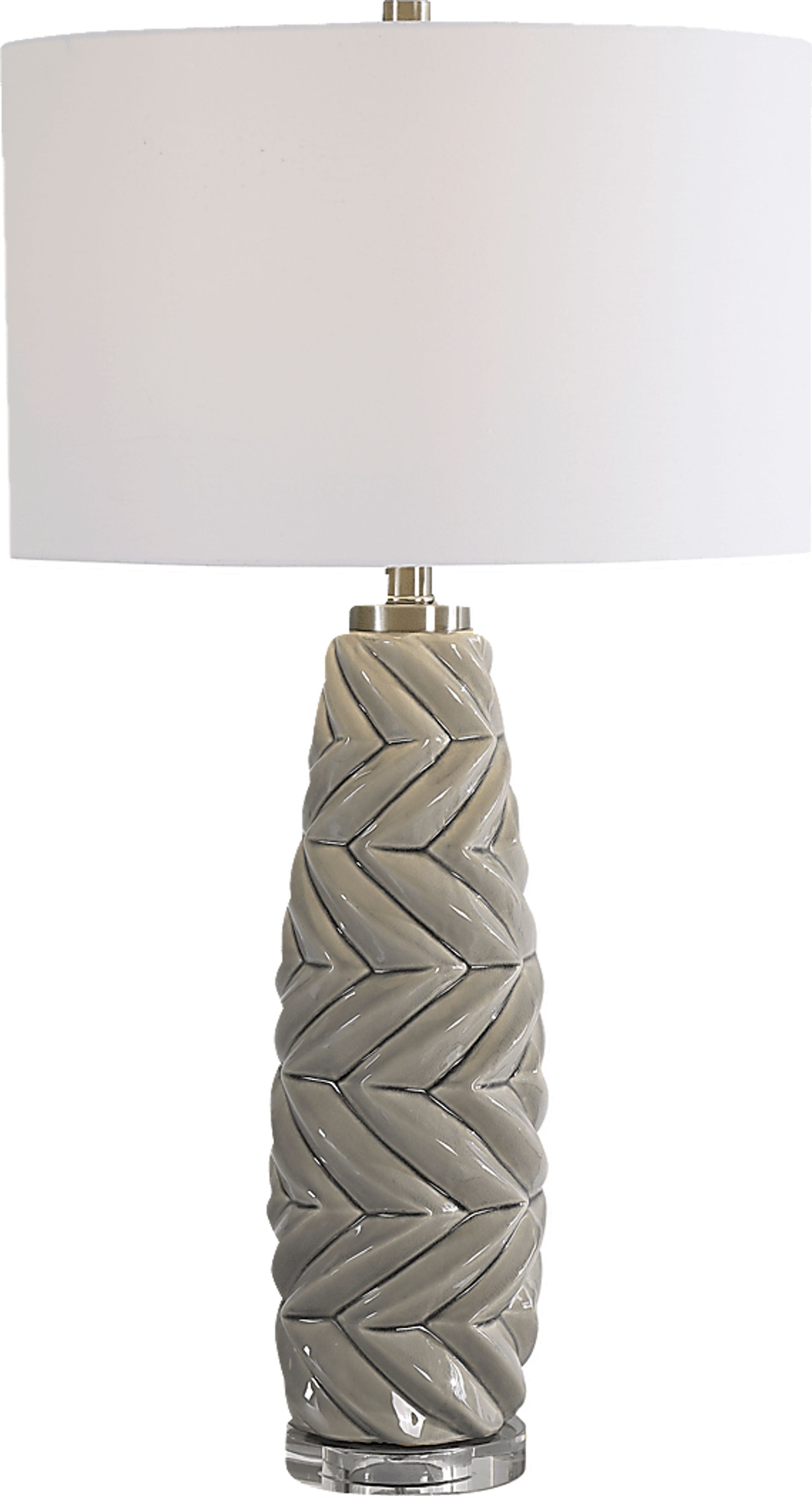 Galileo Lane Gray Lamp - Image 1