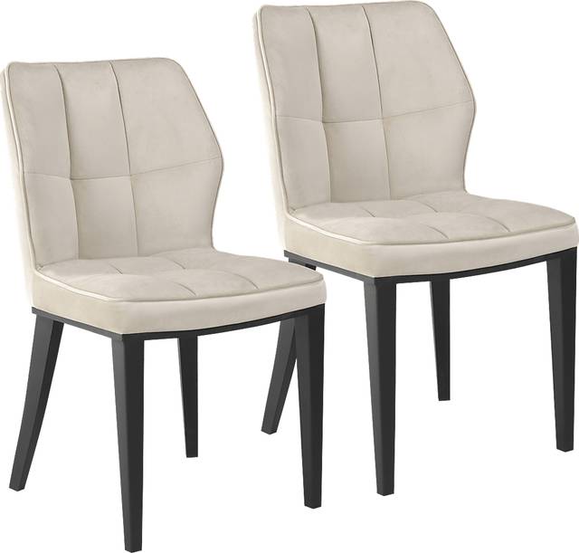 Galinda Tan Side Chair, Set of 2 - Thumbnail - Image 1