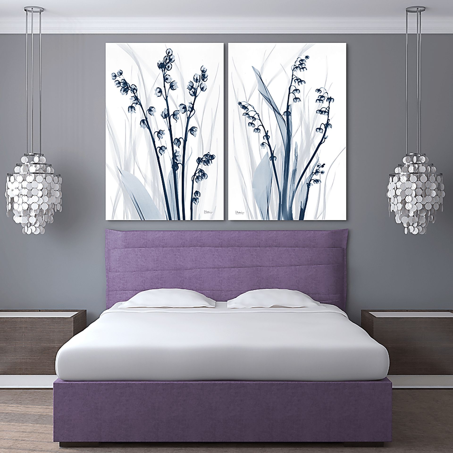 Galisteo Blue Artwork, Set of 2 - Image 2